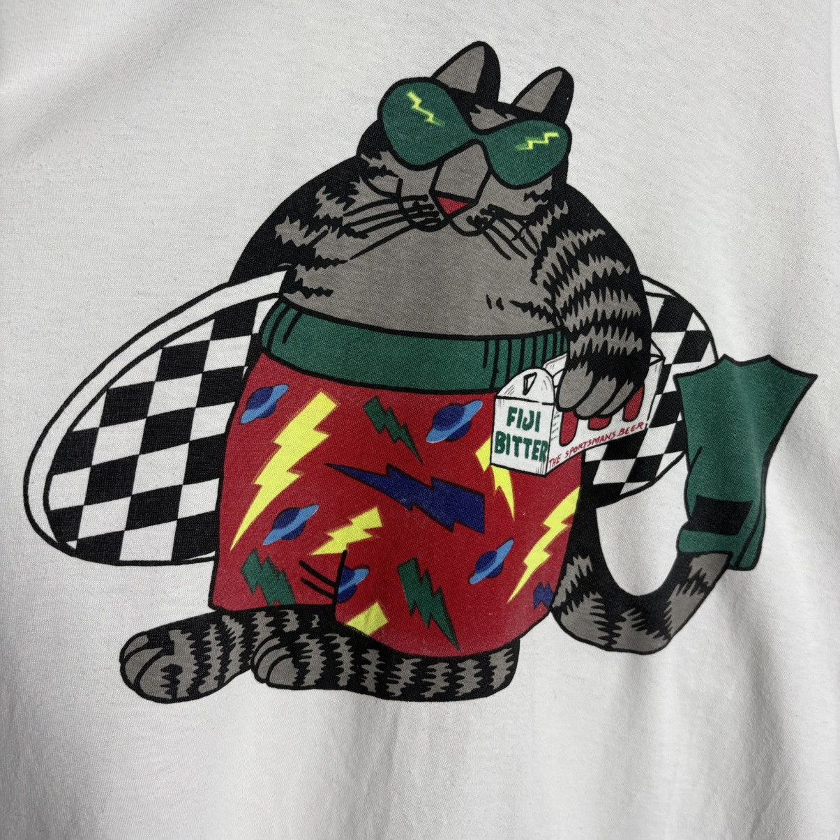 Vintage Vintage 90s Hawaii Cat Surf Crazy Shirts Tee Size US XL / EU 56 / 4 - 3 Thumbnail