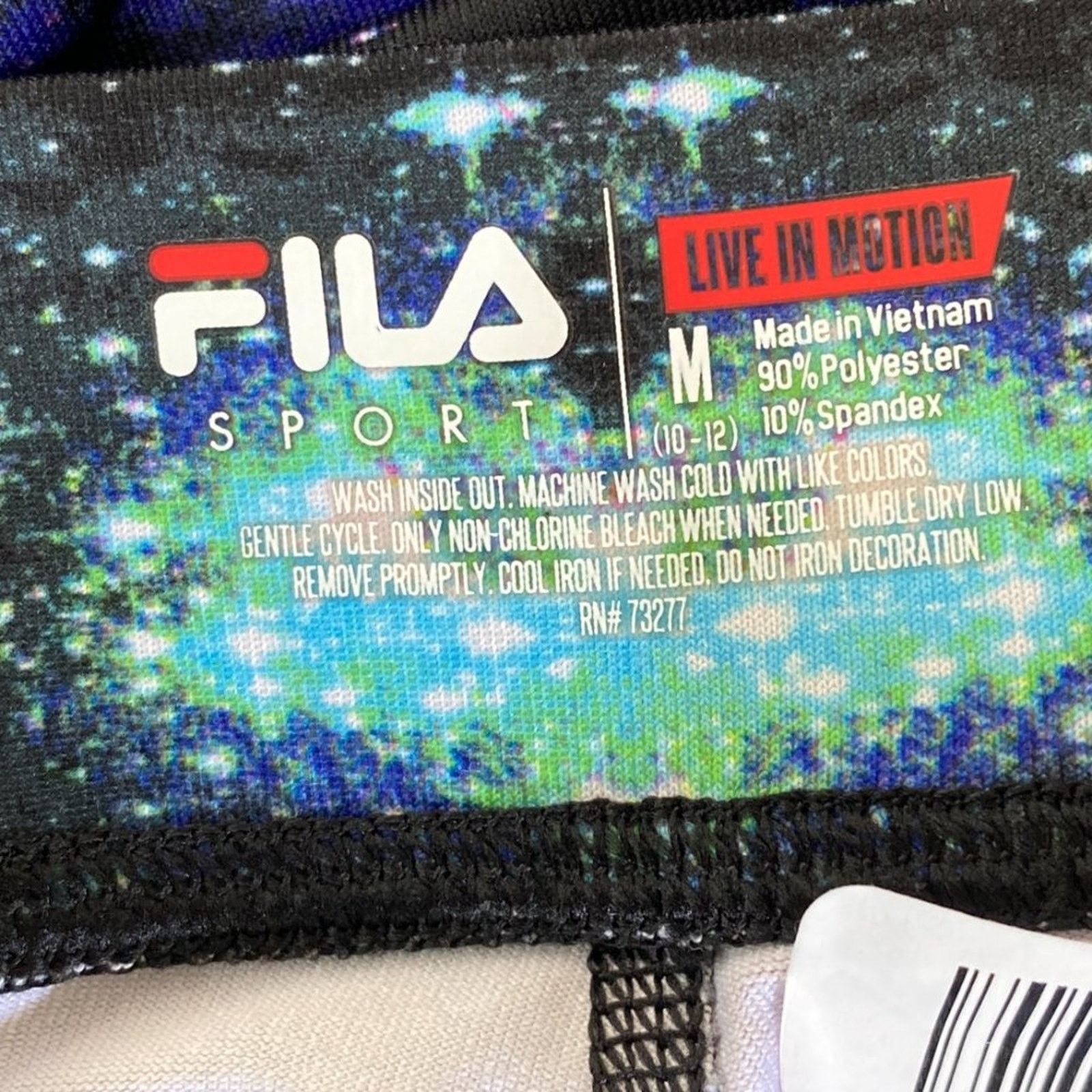 Fila FILA SPORT High-Waisted Capri Leggings Galaxy Print Size M Size 30" / US 8 / IT 44 - 5 Thumbnail