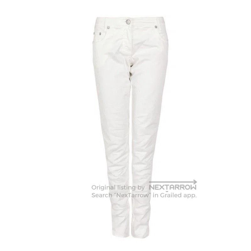 Dior Dior White High-Waist Slim-Fit Pants. Size 30" / US 8 / IT 44 - 1 Thumbnail