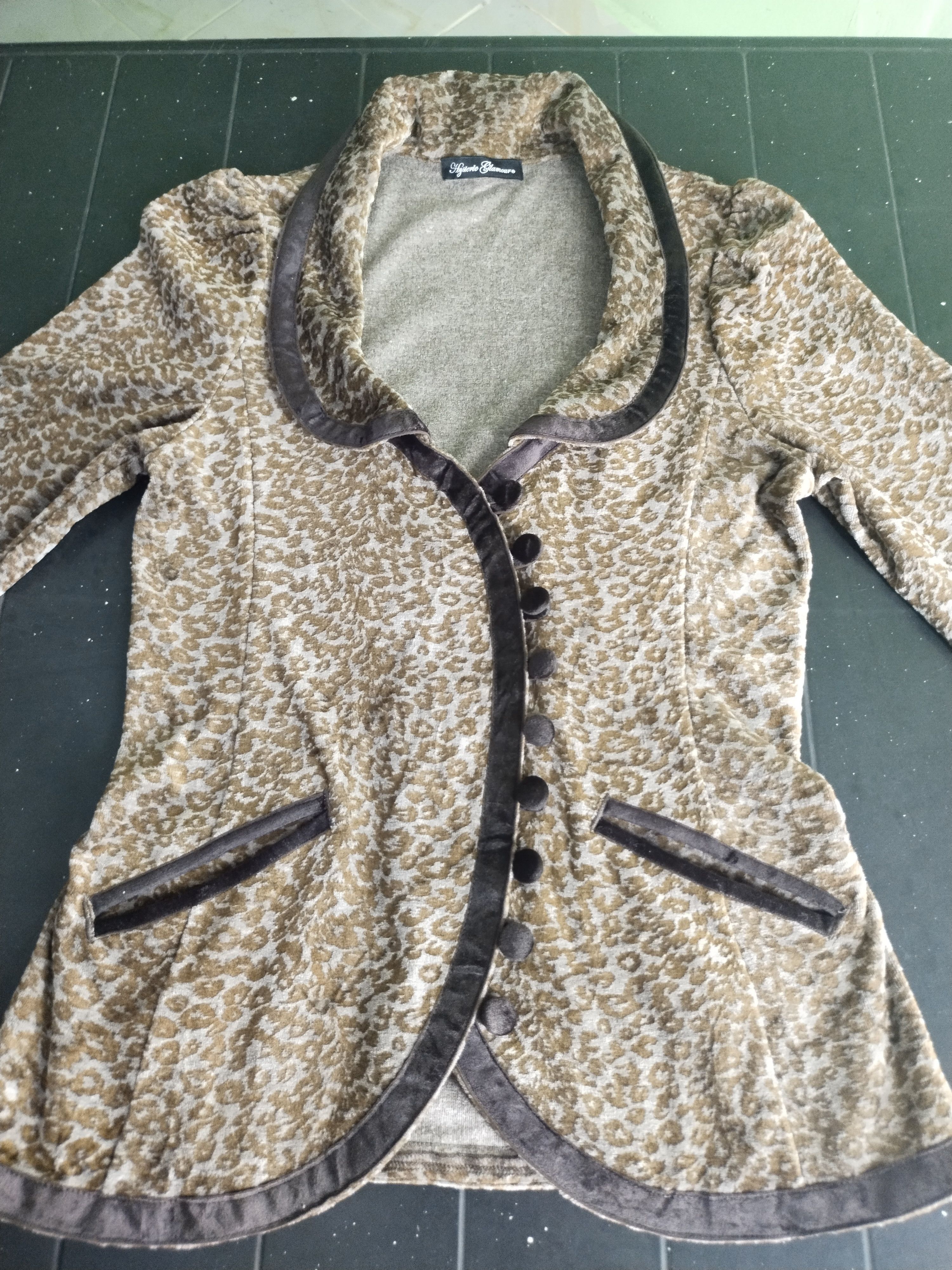 Hysteric Glamour Hysteric Vtg Tiger Dress Jacket Star Acrylic BRW Leopard Size S / US 4 / IT 40 - 9 Thumbnail