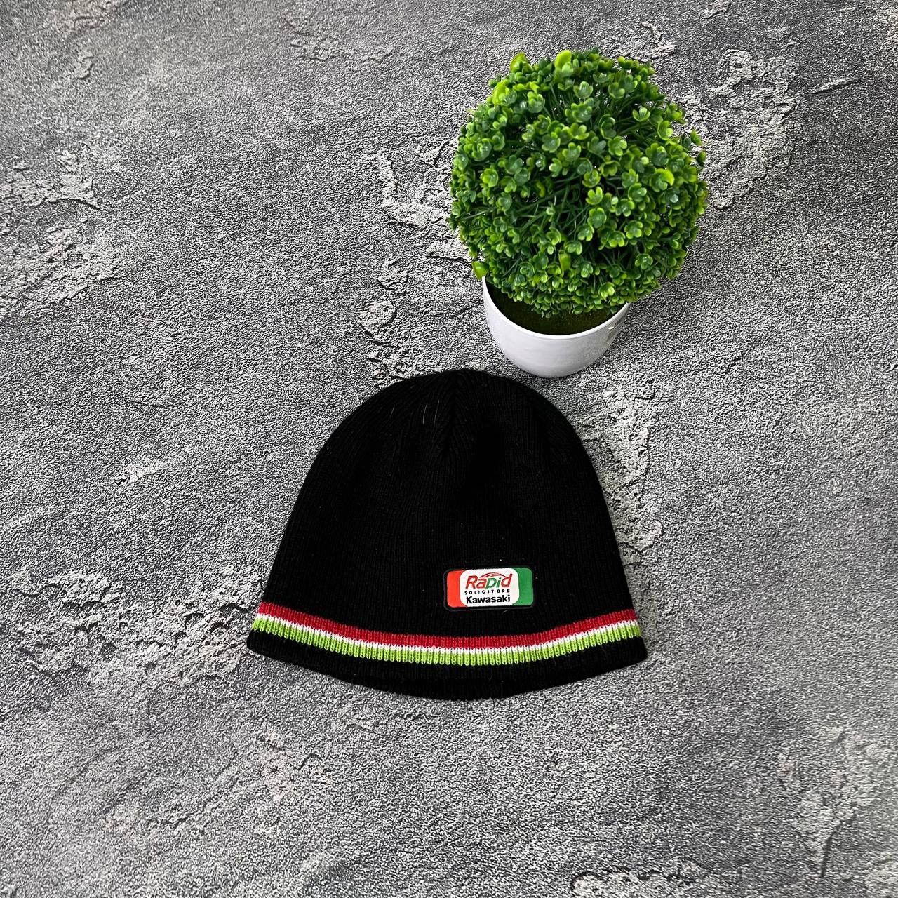 Vintage Vintage Kawasaki Rapid Solicitors Beanie Winter OneSize Hat Size ONE SIZE - 1 Thumbnail