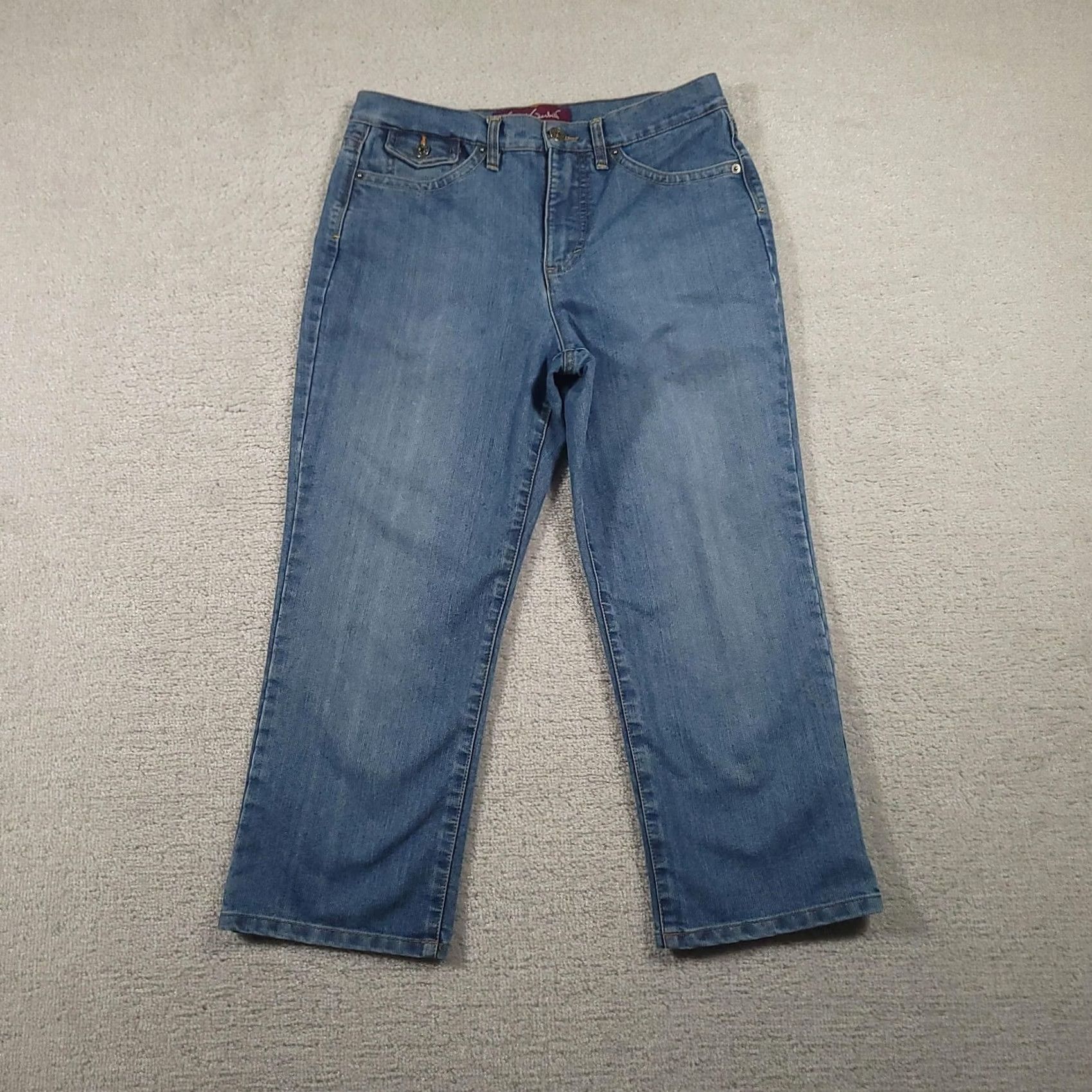 Gloria Vanderbilt Gloria Vanderbilt Jeans Womens 8 Capri Denim High Rise Casual Straight Leg Capri Size 30" / US 8 / IT 44 - 2 Thumbnail