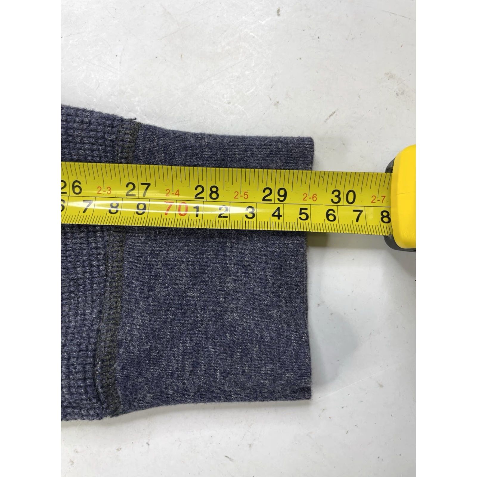 Wallace & Barnes J Crew Wallace & Barnes Mens Henley Long Sleeve Thermal Waffle Shirt Large Blue Size US L / EU 52-54 / 3 - 5 Thumbnail