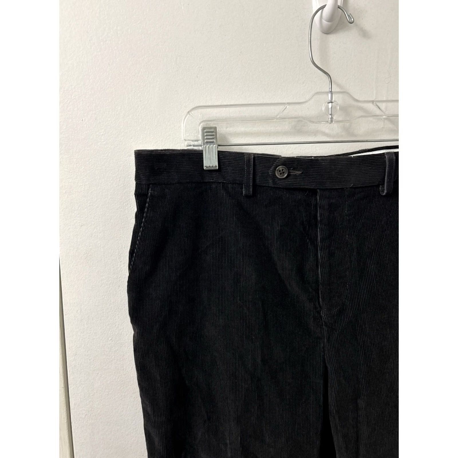 Ralph Lauren Lauren Ralph Lauren Corduroy Pants Mens 36x31 Black Straight Leg Trousers Dress Pants Casual Workwear Size US 36 / EU 52 - 4 Thumbnail