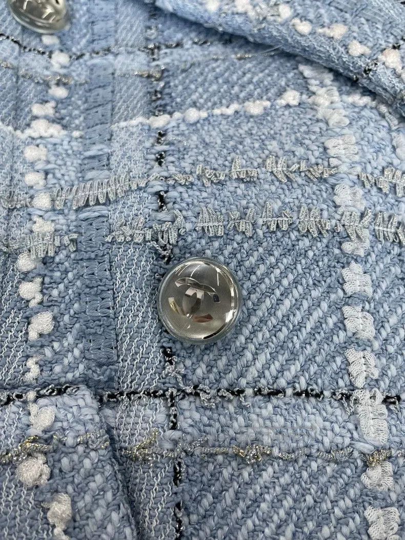 Chanel Chanel Blue Plaid Jacket. Size US S / EU 44-46 / 1 - 4 Thumbnail