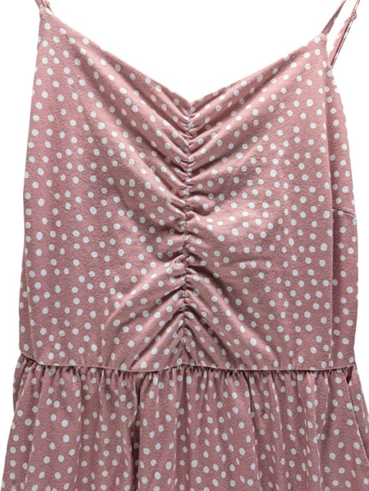 Other Yathon Women’s Pink Polka Dot Midi Dress Spaghetti Pockets S Size S / US 4 / IT 40 - 3 Thumbnail