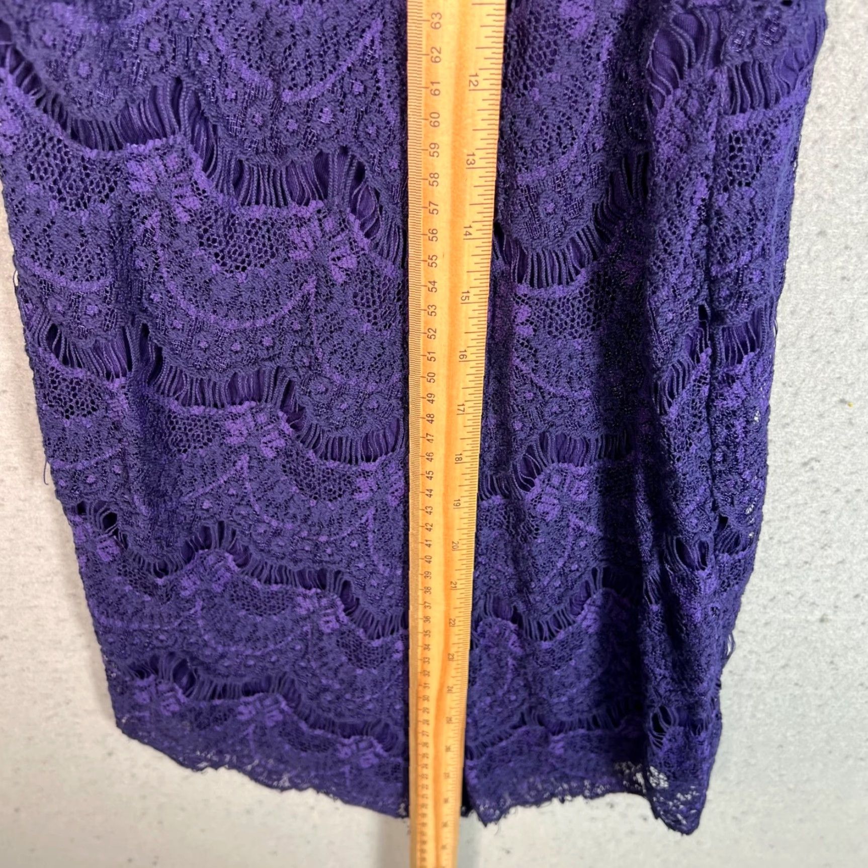 Free People VINTAGE Free People Dress Halter Lace Purple A-Line Womens Small Sleeveless Short Size S / US 4 / IT 40 - 5 Thumbnail