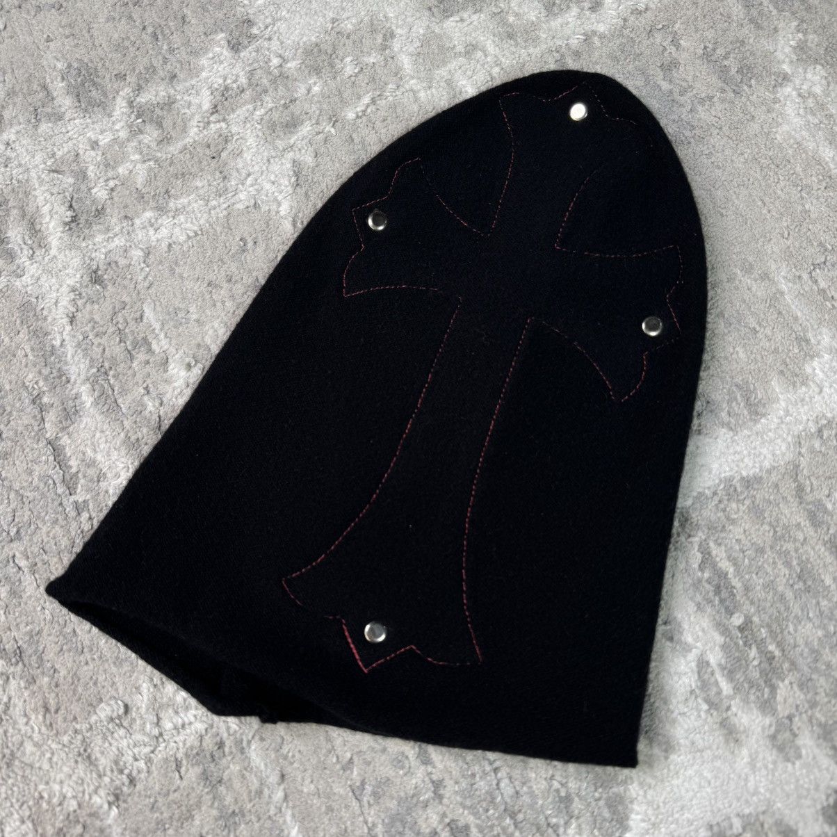 Chrome Hearts Red cross cashmere ski mask hat Size ONE SIZE - 8 Thumbnail