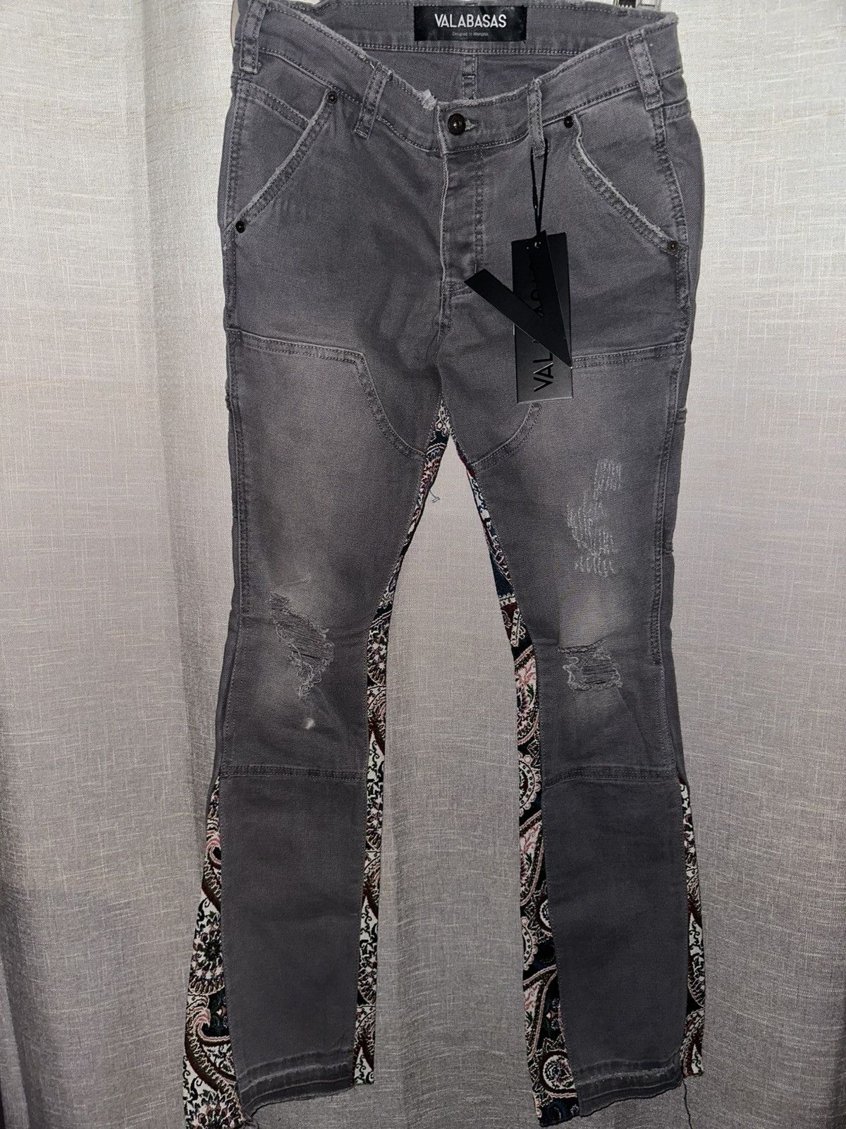 Valabasas VALABASAS “Alpha Picasso” GREY JACQUARD Jeans Size US 32 / EU 48 - 1 Thumbnail