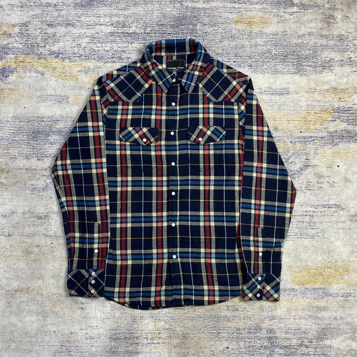 トップス numbernine check shirt Number N Ine 09SS Brown Check Shirt Size 4 - Rare Condition