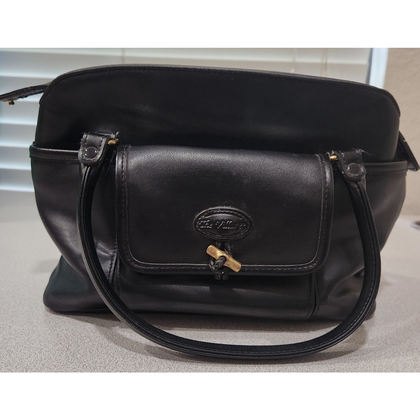 Other VTG The Villager Black Leather Handbag Medium Size Size ONE SIZE - 1 Thumbnail