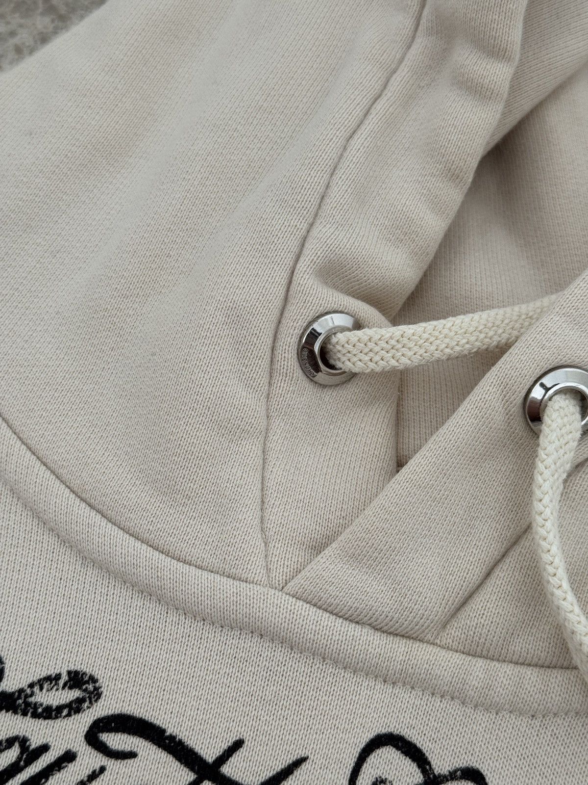 Givenchy Givenchy "After Laughter Comes Tears" Oversized Hoodie Beige Size US M / EU 48-50 / 2 - 12 Thumbnail