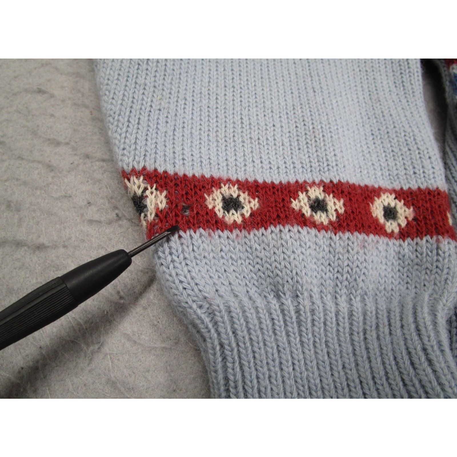 Vintage VINTAGE Sergio Sweater Mens Medium Blue Heart Fair Isle Knit Wool Italy 90s Size US M / EU 48-50 / 2 - 5 Thumbnail