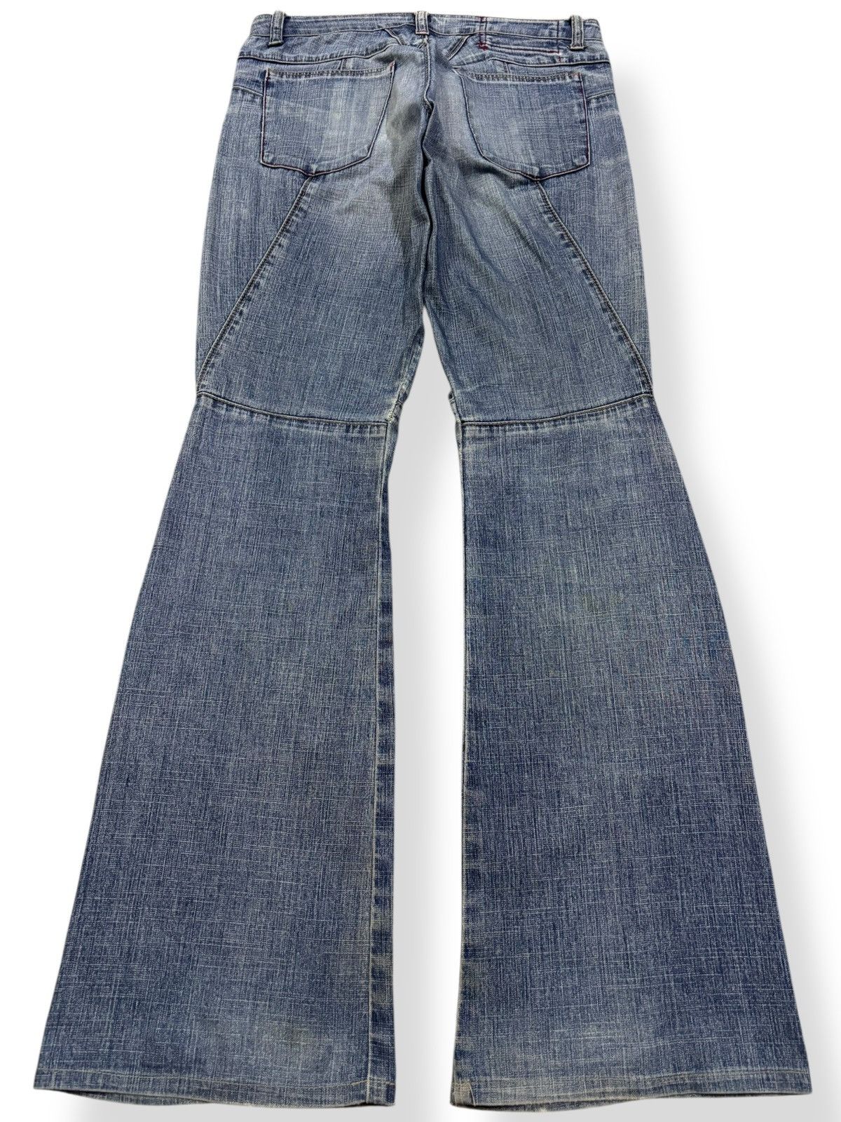 Marithe + Francois Girbaud Vintage Marithe Francois Girbaud Flare Distressed Jeans Size 29" - 2 Thumbnail