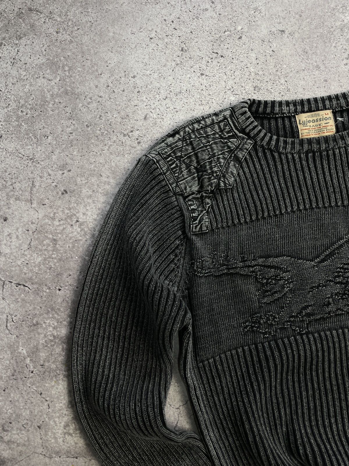 Japanese Brand × Vintage Vintage Avant Garde Style Striped Sweater Faded Y2K knitted Size US M / EU 48-50 / 2 - 8 Thumbnail