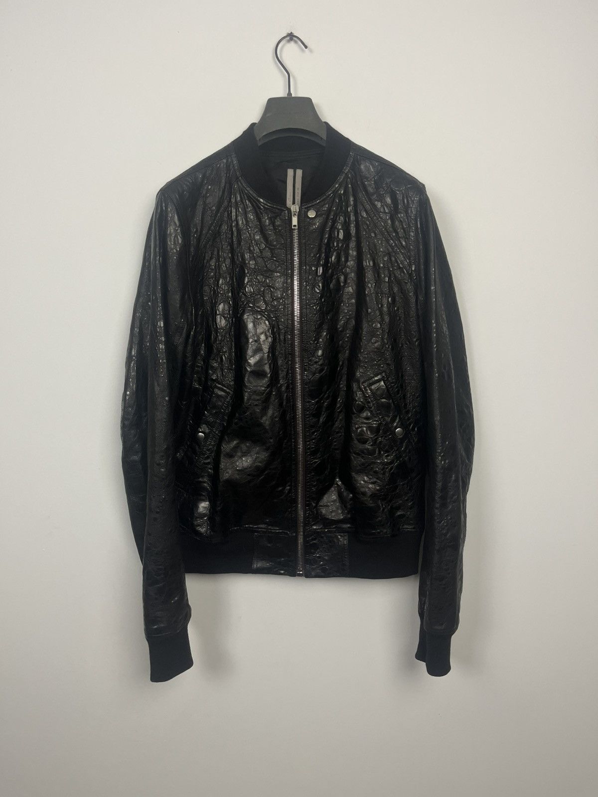 Rick Owens FW20 ‘PERFORMA’ Acid Lambskin Bomber Jacket Size US L / EU 52-54 / 3 - 1 Thumbnail