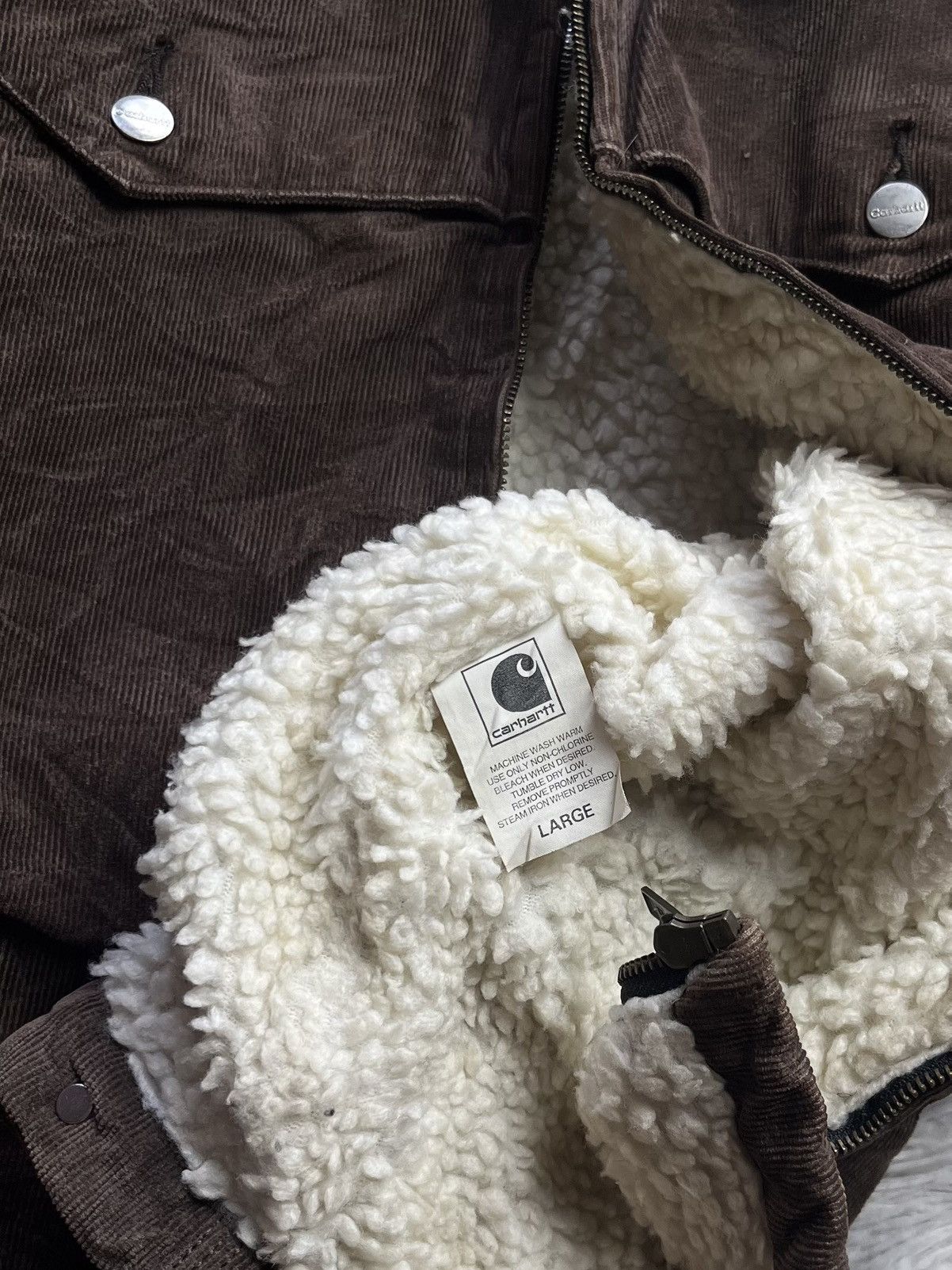 Carhartt Vintage Carhartt Sherpa Corduroy Jacket Size US L / EU 52-54 / 3 - 7 Thumbnail