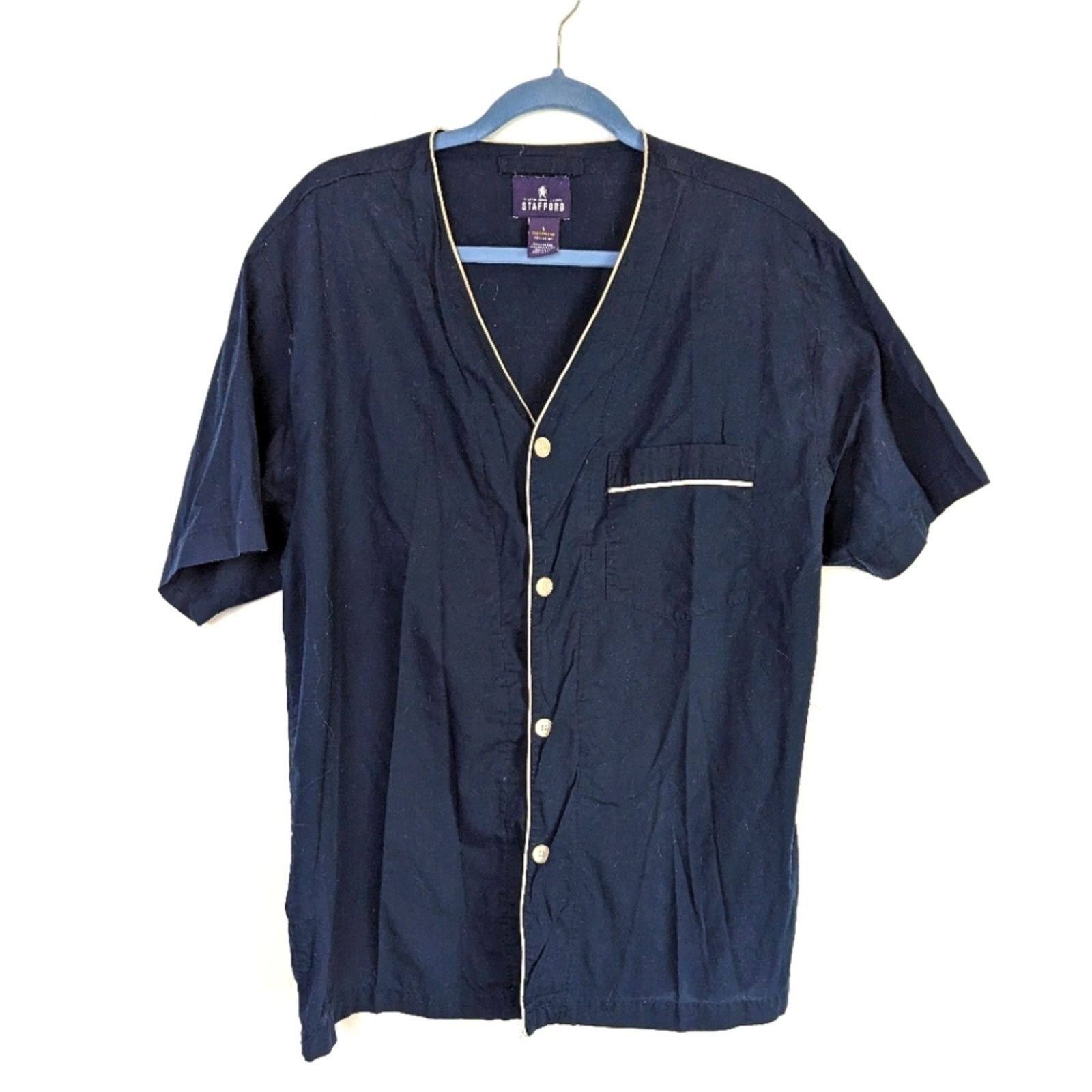 Stafford Stafford Men's Sleep Shirt L Size US L / EU 52-54 / 3 - 1 Thumbnail