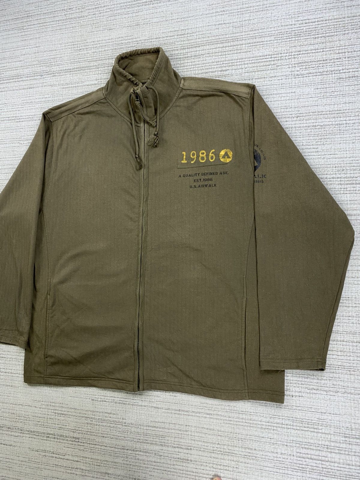 Airwalk Vintage U.S AIRWALK Military Style Zipper Jacket Size US XL / EU 56 / 4 - 5 Thumbnail