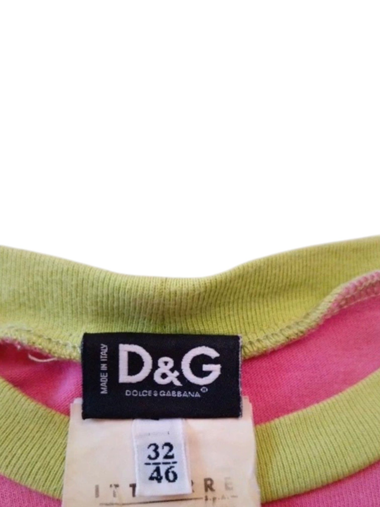 Dolce & Gabbana D&G Pink Surf Graphic T-Shirt Zara Larsson Vibe 2000s Size XL / US 12-14 / IT 48-50 - 4 Thumbnail