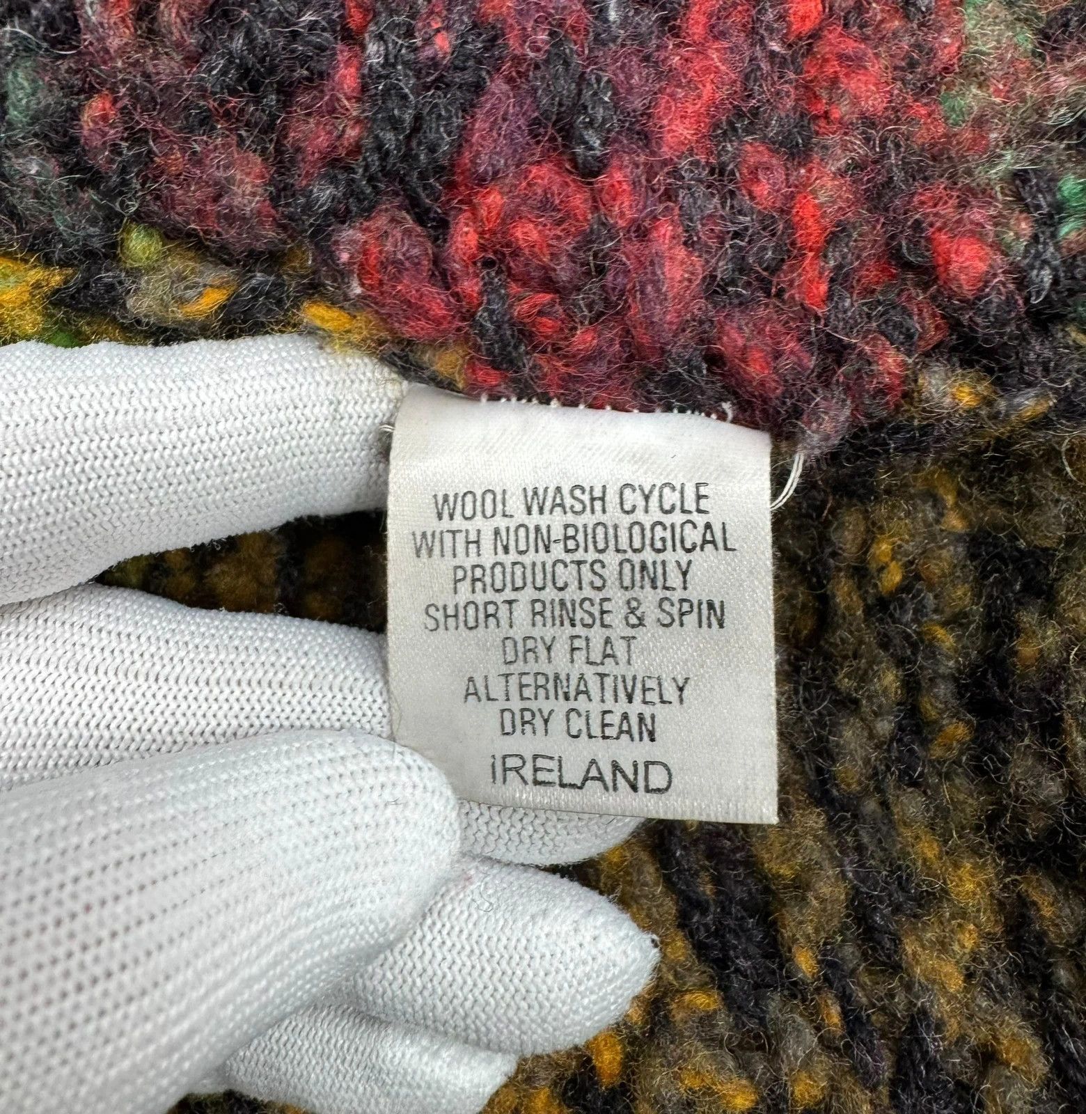 Other Edel Macbride Donegal Knit Cardigan Wool Silk Ireland Size XL / US 12-14 / IT 48-50 - 14 Thumbnail