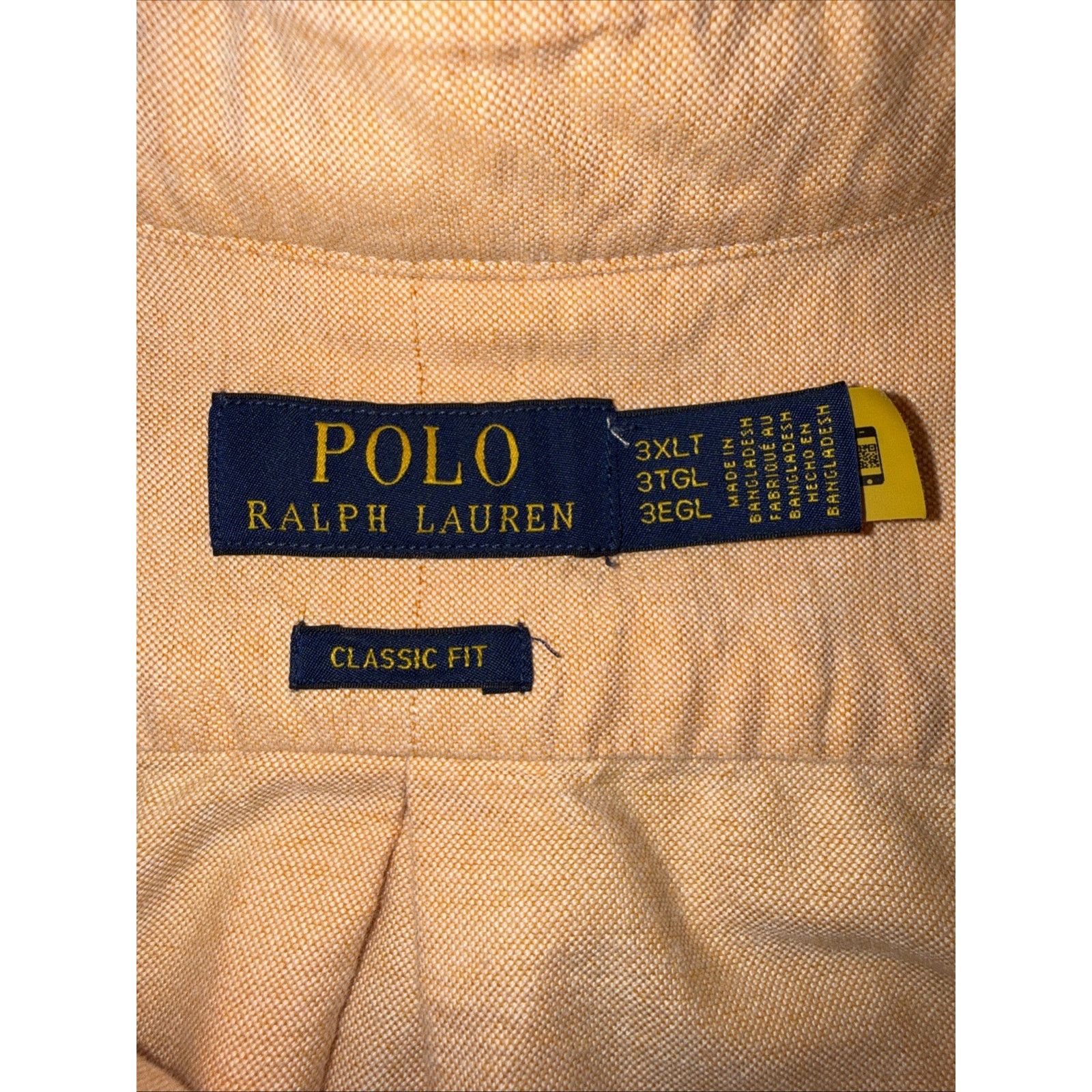 Polo Ralph Lauren Polo Ralph Lauren Sz 3XLT Peach Flesh Pony button down EUC Size US XXL / EU 58 / 5 - 8 Thumbnail