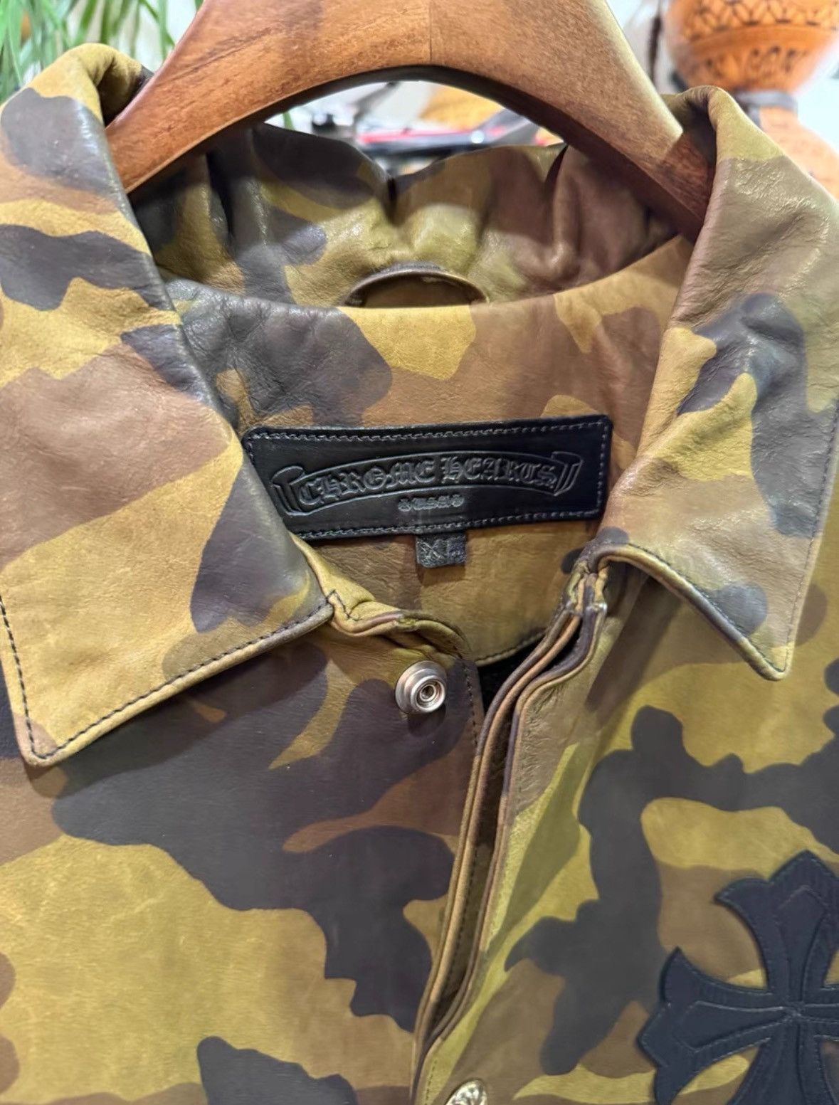 Chrome Hearts Chrome Hearts Camo Leather Jacket Size US XL / EU 56 / 4 - 3 Thumbnail