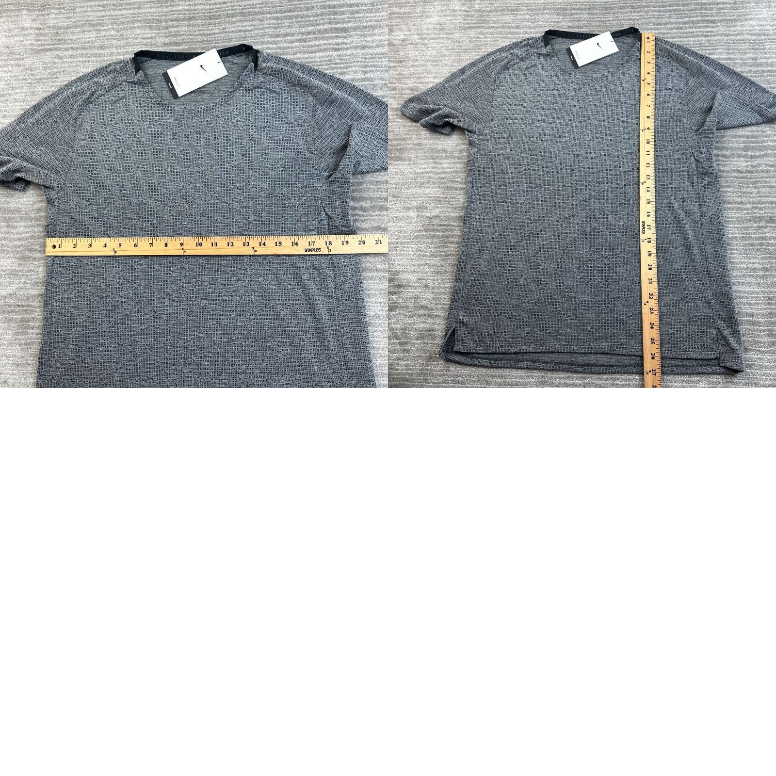 Nike Nike Shirt Mens Medium Gray Slim Fit Gym Training Running Dri Fit Size US M / EU 48-50 / 2 - 8 Thumbnail