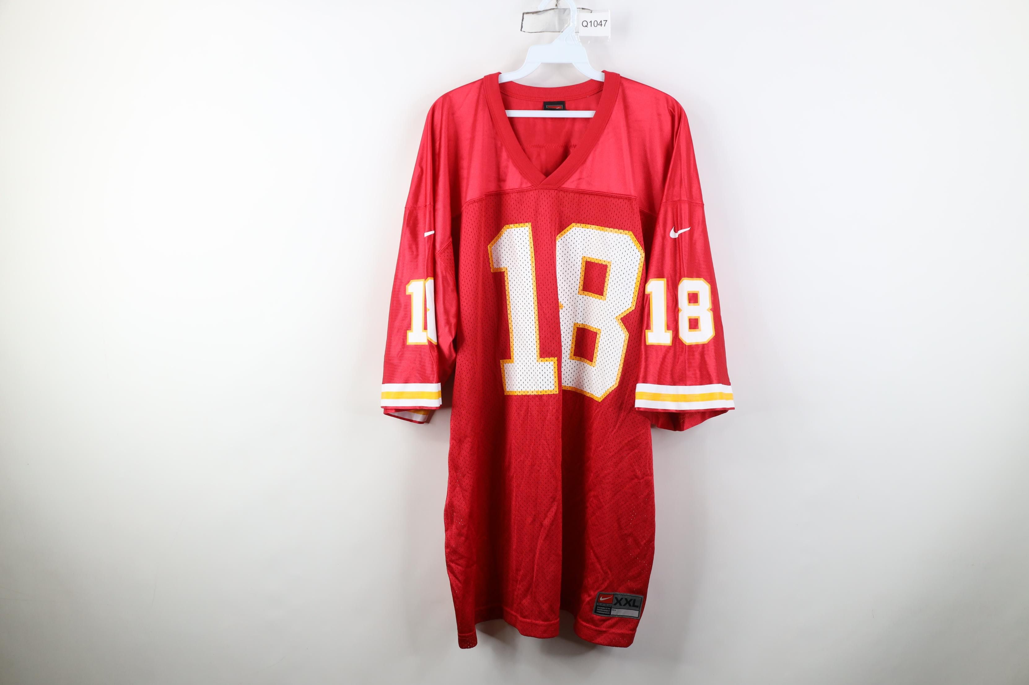 Nike Vintage 90s Y2K Nike Elvis Grbac Kansas City Jersey #18 Size US XXL / EU 58 / 5 - 1 Thumbnail