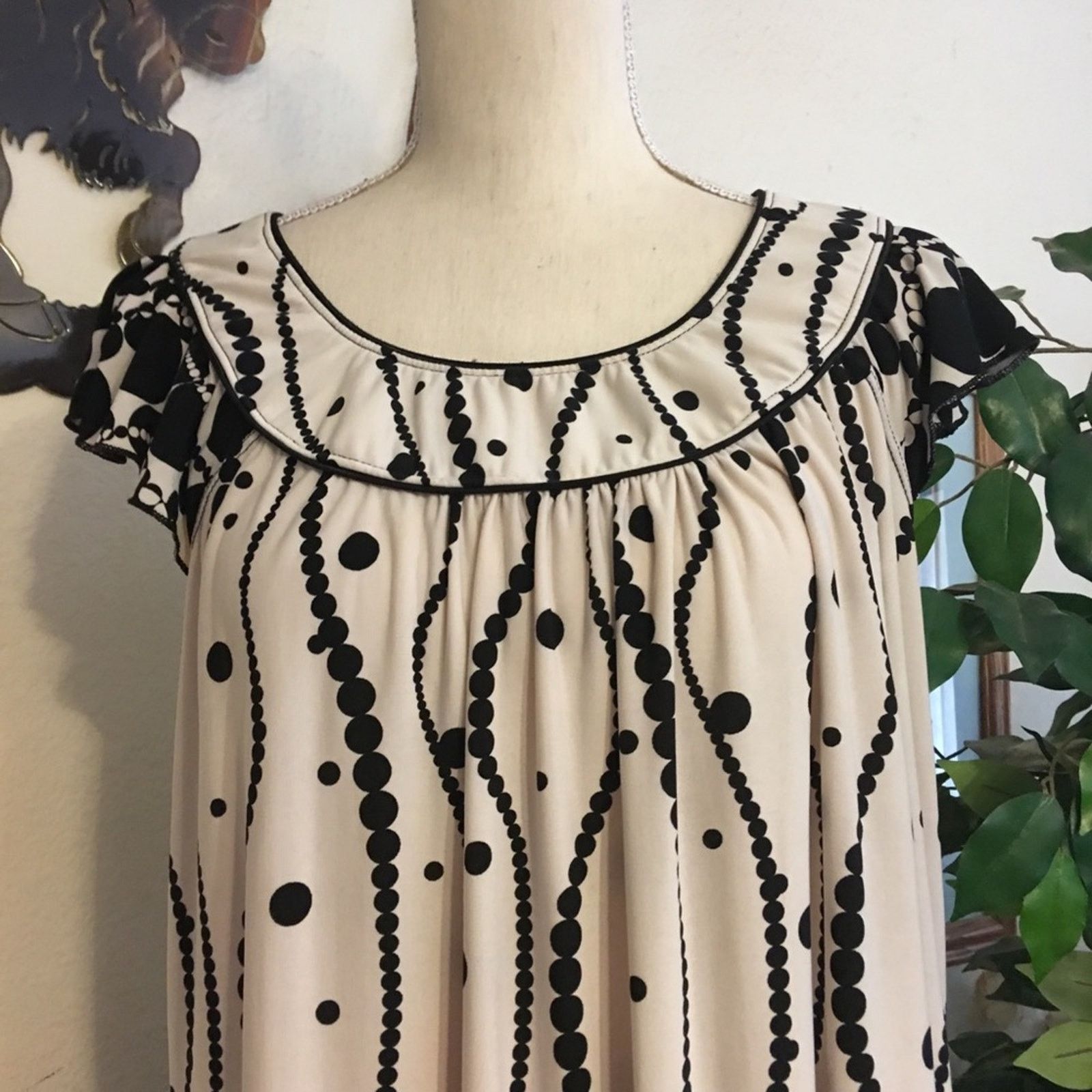 Other Newport black and white polka dot tunic top 1X Size XL / US 12-14 / IT 48-50 - 3 Thumbnail