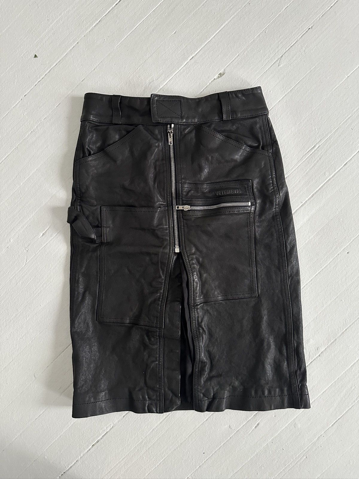 Vetements RARE Vetements 2018 Leather Cargo Skirt/Belt Bag Size 26" / US 2 / IT 38 - 1 Thumbnail