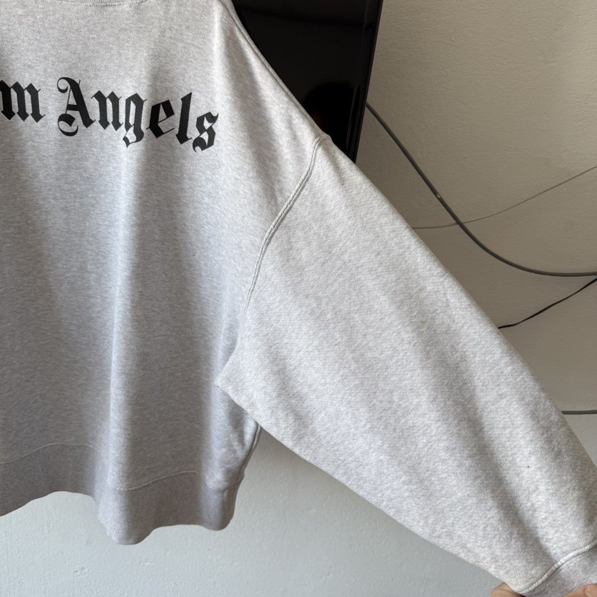 Palm Angels Palm Angels Big Logo Boxy Oversized Fit Sweatshirt Size US XL / EU 56 / 4 - 4 Thumbnail
