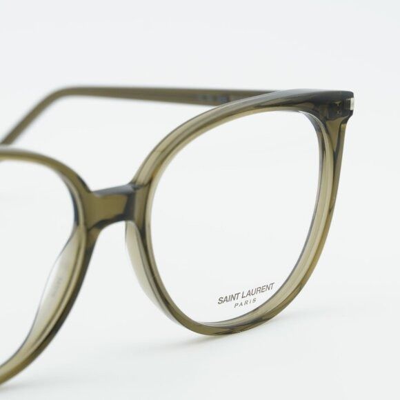 Saint Laurent Paris Saint Laurent SL39 006 Round Eyeglasses Green 54mm Frame Size ONE SIZE - 6 Thumbnail