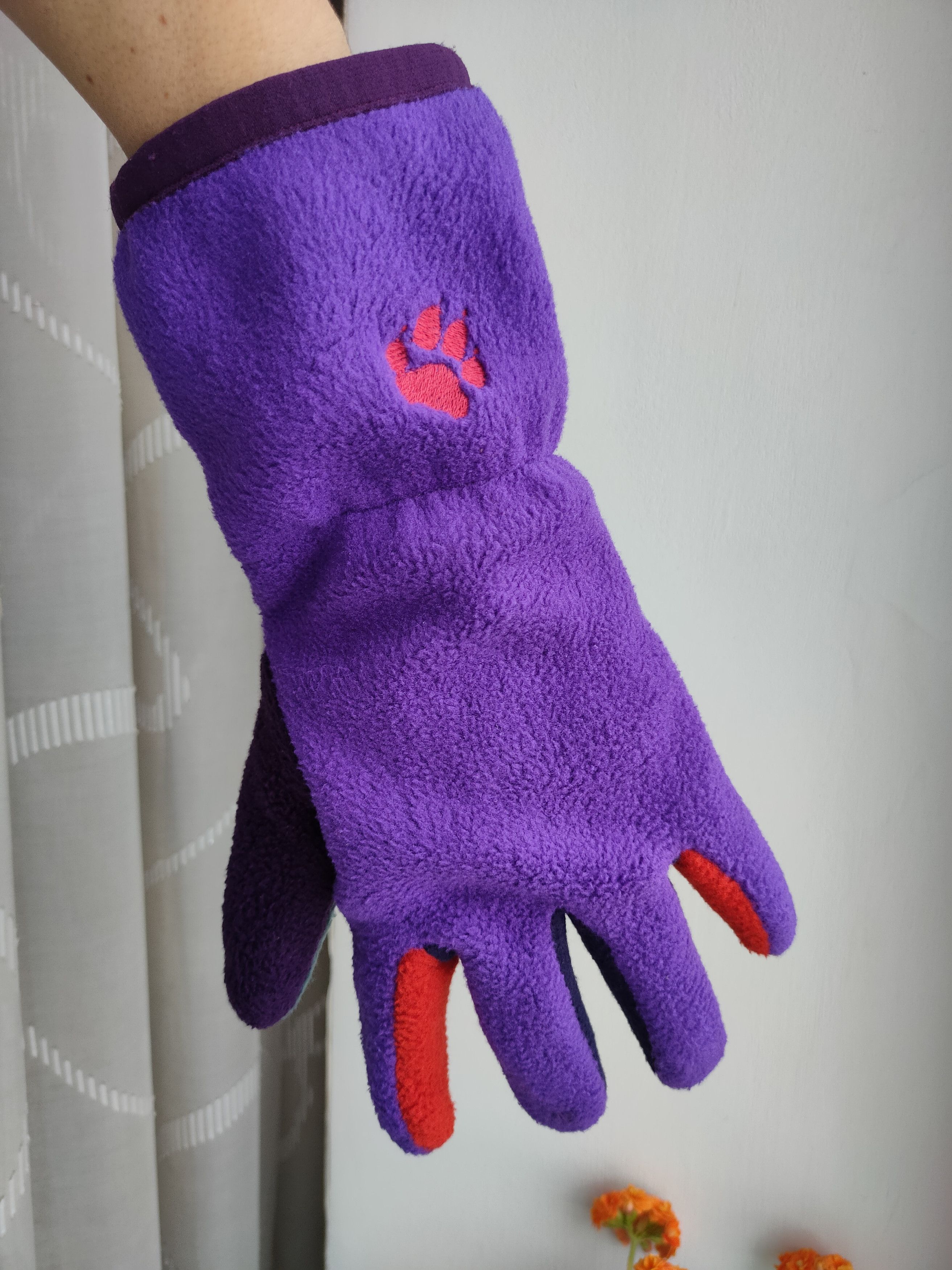 Polartec Vintage Polartec series zoo ultra rare 90s fleece gloves Size ONE SIZE - 6 Thumbnail