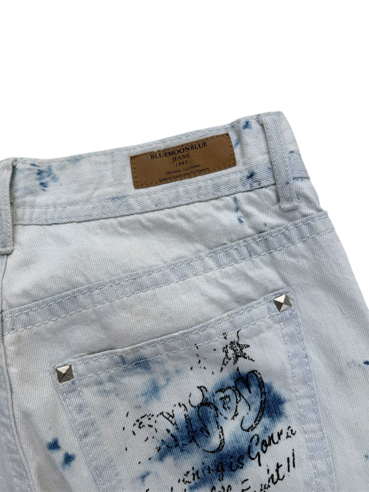Hysteric Glamour BLUE MOON BLUE JEANS DISTRESSED STYLE JEANS Size 30" / US 8 / IT 44 - 7 Thumbnail