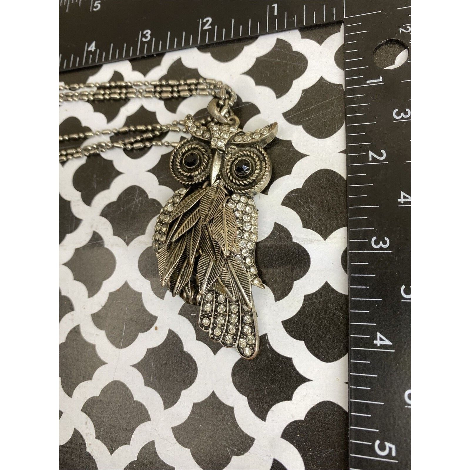 Aeropostale AEROPOSTALE 1987 Silver Tone Articulated Owl Pendant VINTAGE Size ONE SIZE - 3 Thumbnail