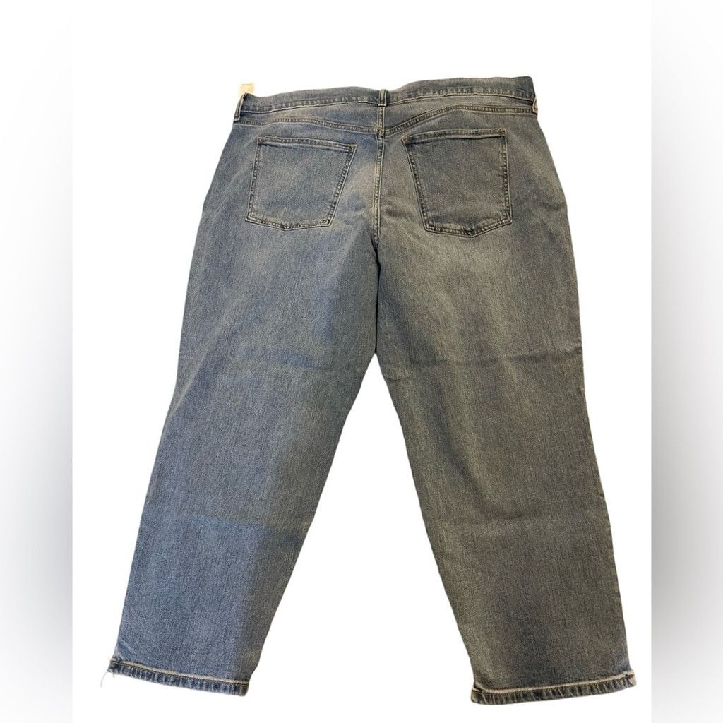 Old Navy Old Navy Mid-Rise BF Straight Cut-Off Ankle Jeans Light 20 Size 42" / US 20 - 2 Thumbnail
