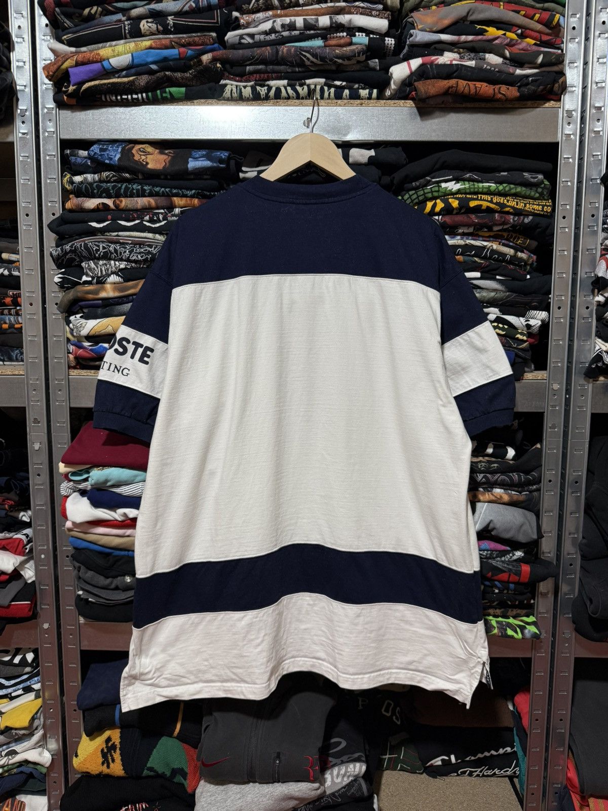Lacoste × Vintage Vintage 90s Lacoste Yachting T-Shirt Made In Spain Y2K HYPE Size US XXL / EU 58 / 5 - 2 Thumbnail