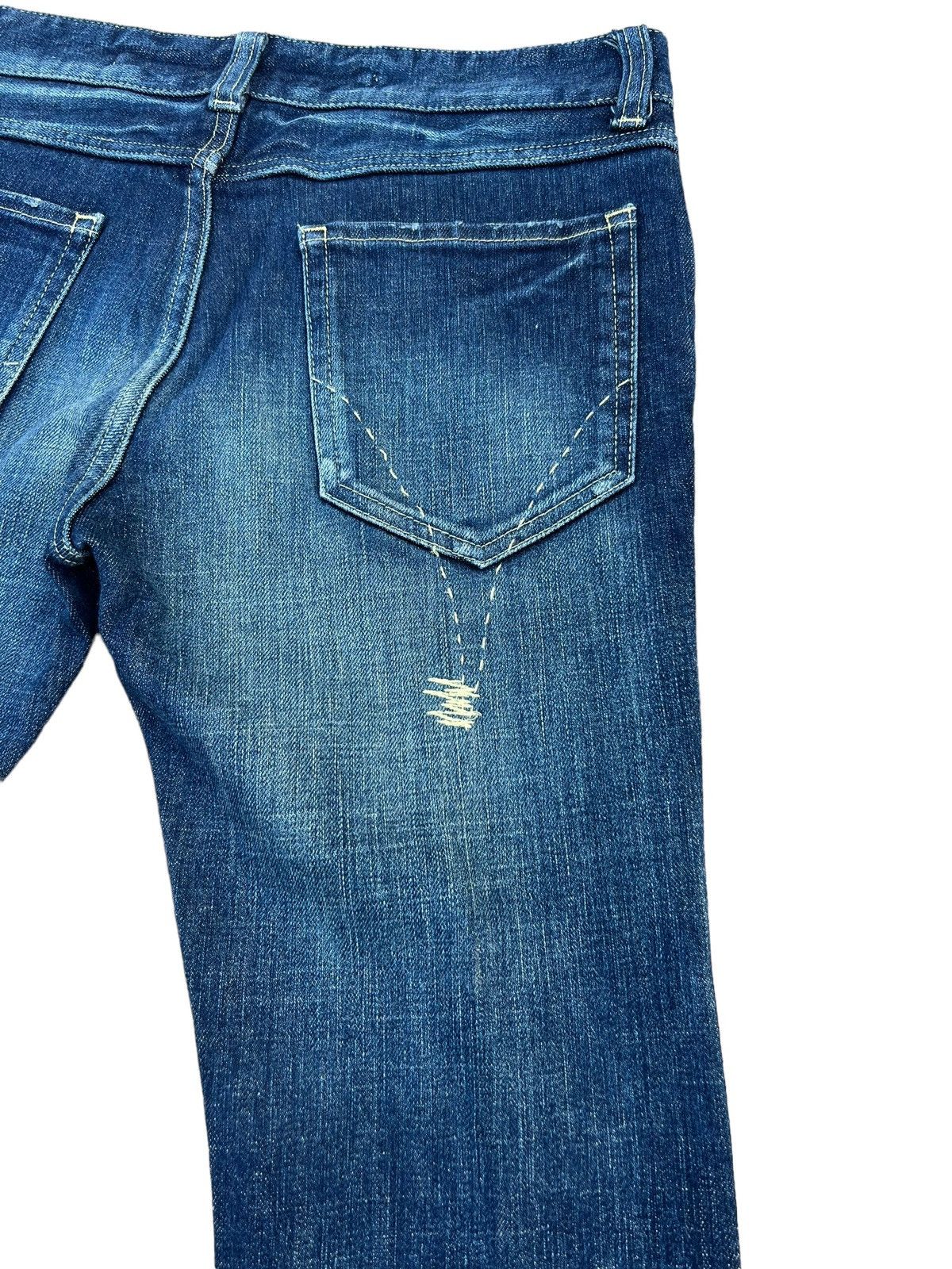 20471120 RICO Japan Fade Blue Denim Bootcut Jeans Size US 29 - 16 Thumbnail