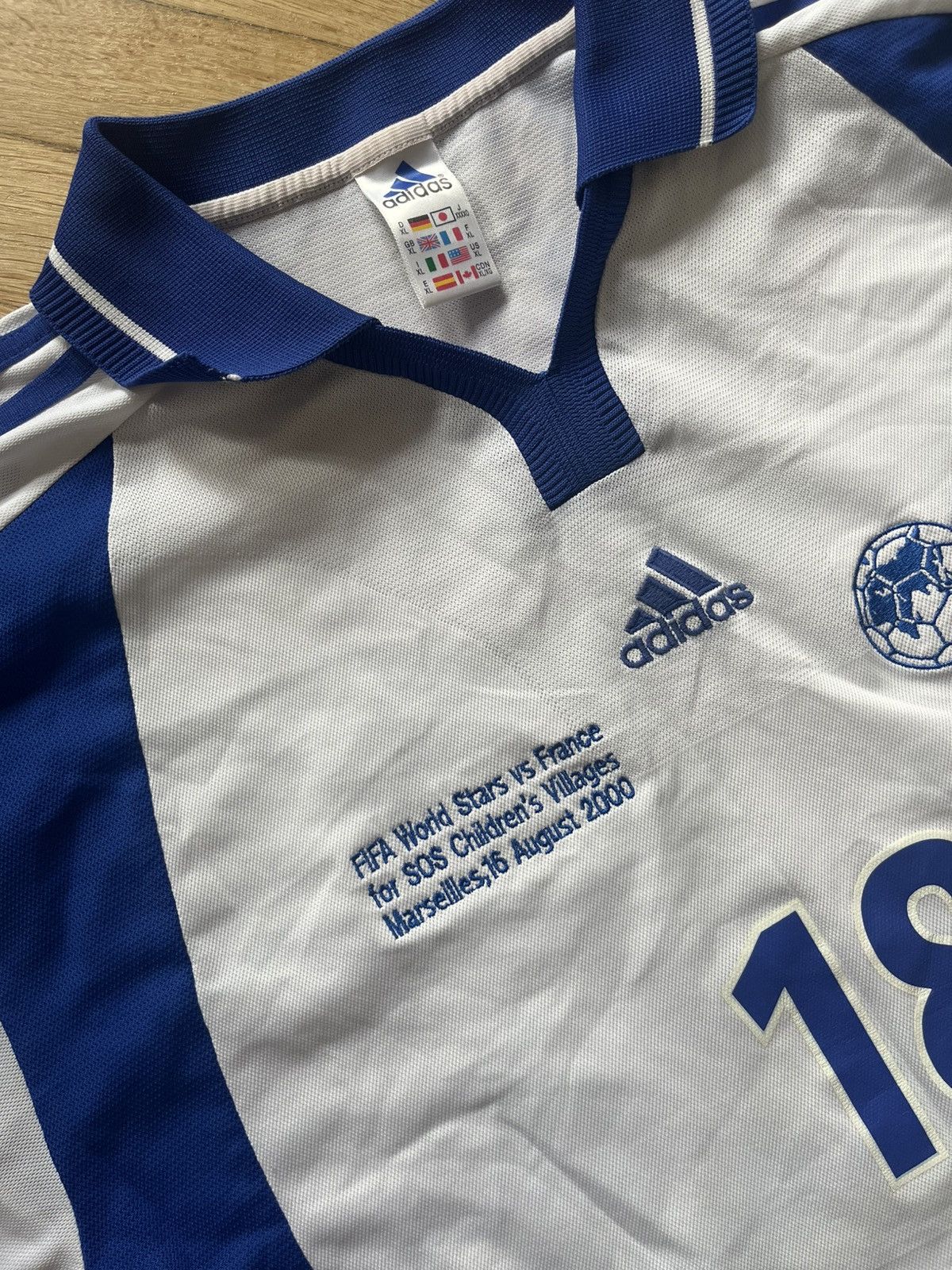 Adidas Adidas FIFA France football Jersey 2000 vintage Size US XL / EU 56 / 4 - 4 Thumbnail
