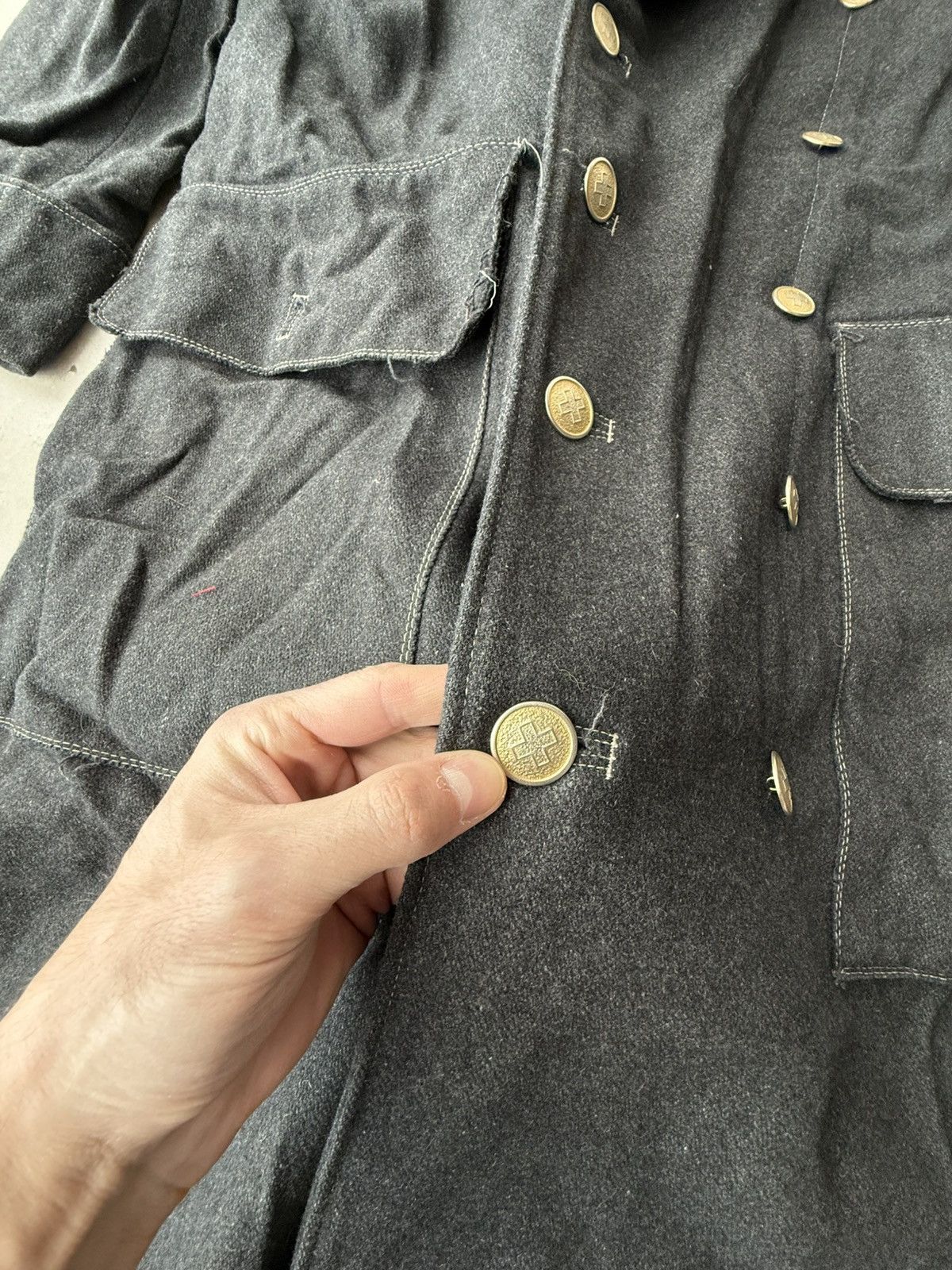 Jean Paul Gaultier 1990's Jean Paul Gaultier Junior Militar Coat Trench Size US M / EU 48-50 / 2 - 4 Thumbnail