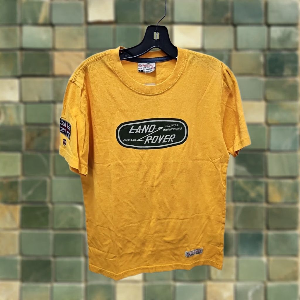 Vintage VINTAGE Land Rover Heritage T Shirt Small Yellow 100% Cotton NWT Canada Patch Logo Mens Size US S / EU 44-46 / 1 - 1 Thumbnail