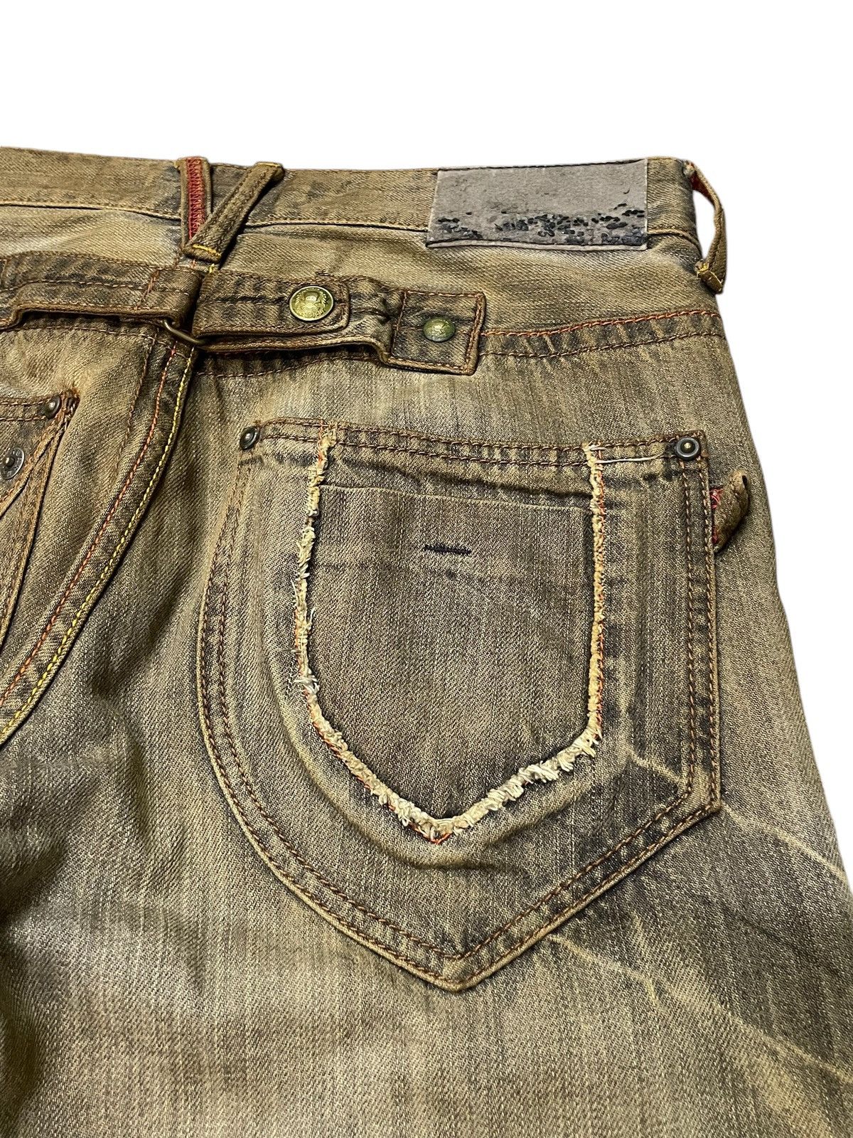 FUSAI × Hysteric Glamour Rush Hour Japan Muddy Wash Zipper Pocket Jeans Size US 29 - 17 Thumbnail