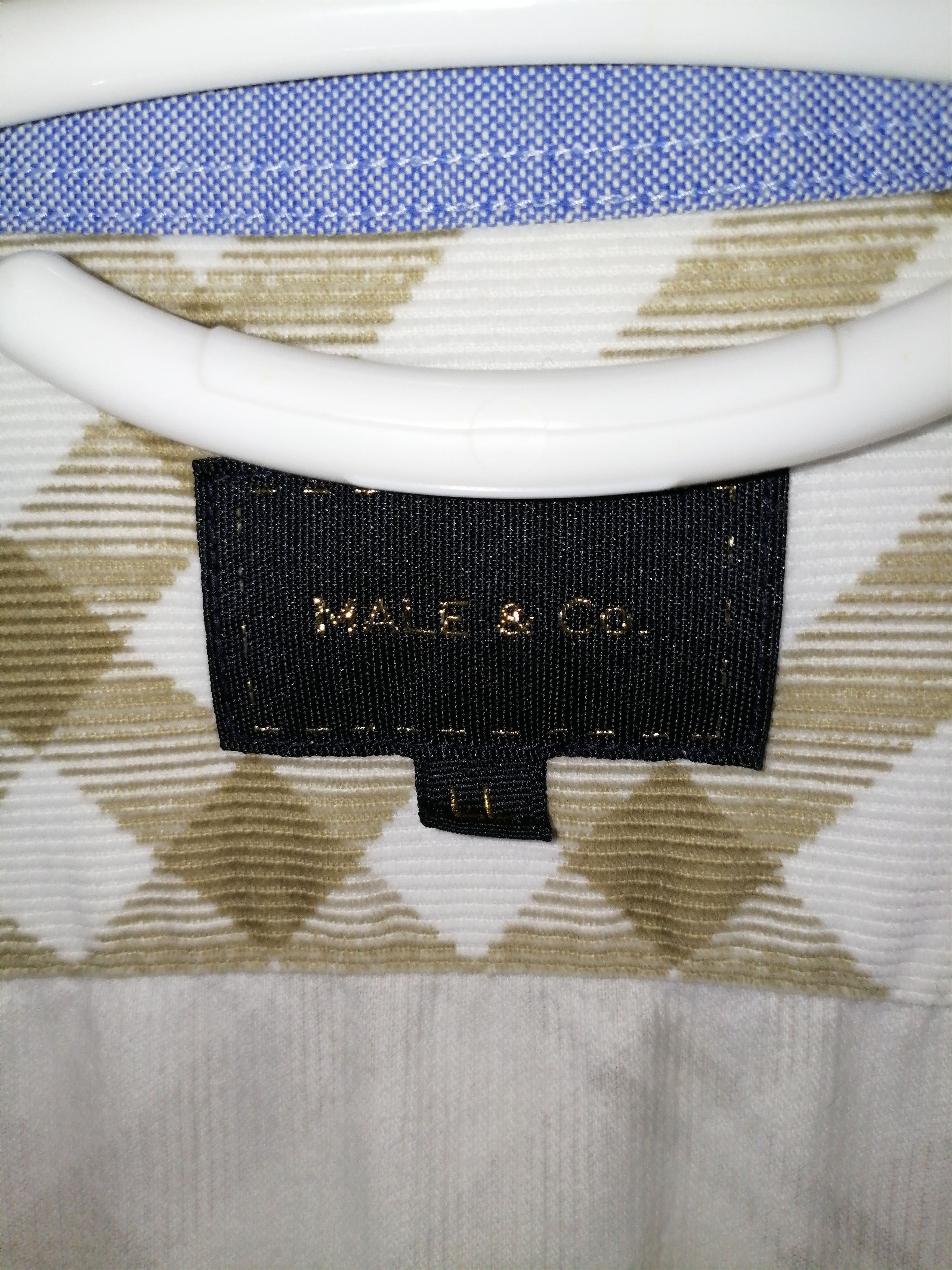 Designer × Japanese Brand MALE & CO. BEIGE 100% COTTON CORDUROY PLAID SHIRT Size US M / EU 48-50 / 2 - 2 Thumbnail
