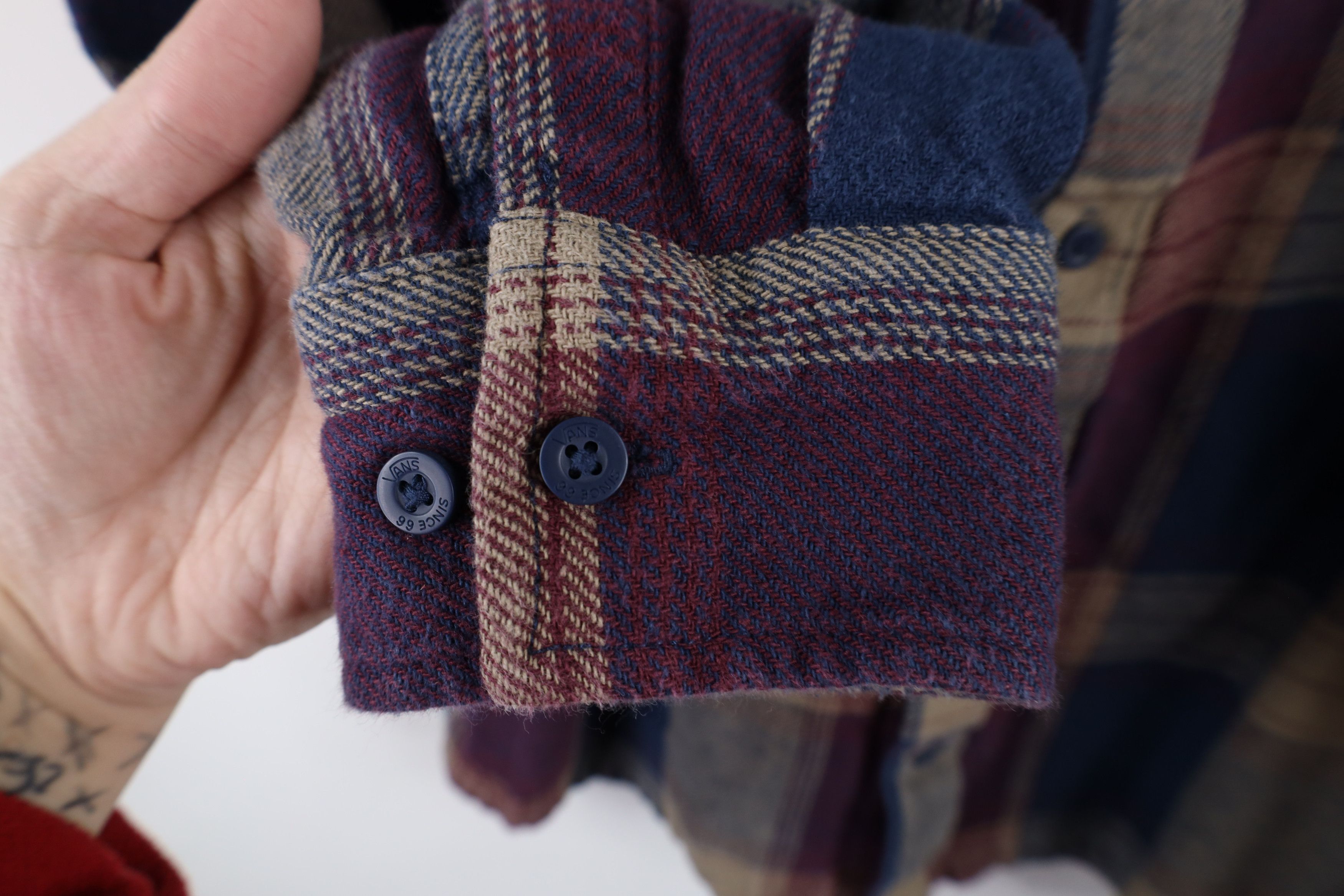 Vans × Vintage Vintage Vans Checkered Plaid Flannel Collared Button Shirt Size US M / EU 48-50 / 2 - 7 Thumbnail