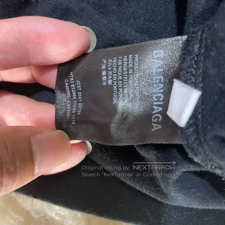 Balenciaga Balenciaga Black Short Sleeve T-Shirt, Size M Size US M / EU 48-50 / 2 - 5 Thumbnail