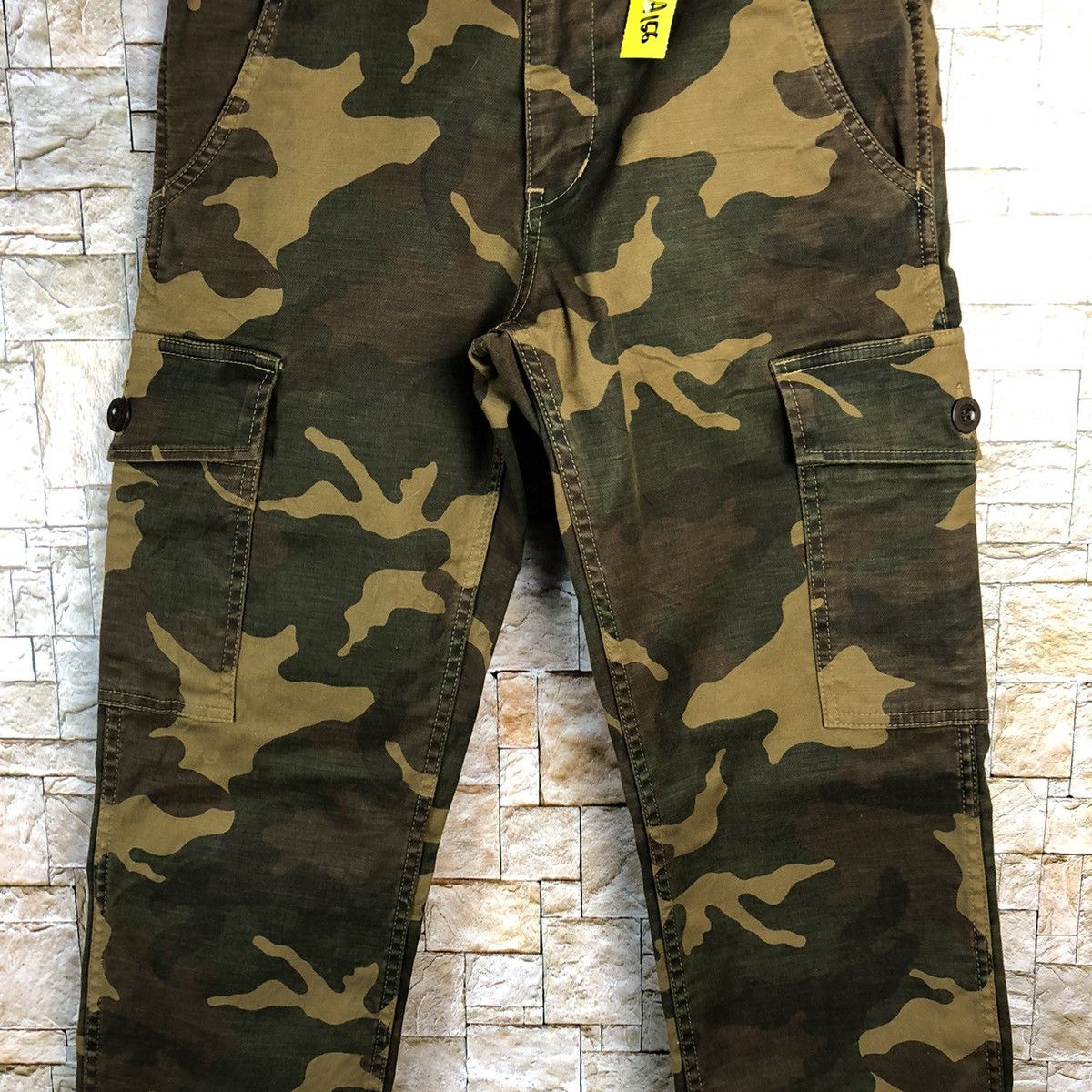 Johnbull John Bull Camo utility military japan Brown Pants #A156 Size US 28 / EU 44 - 6 Thumbnail