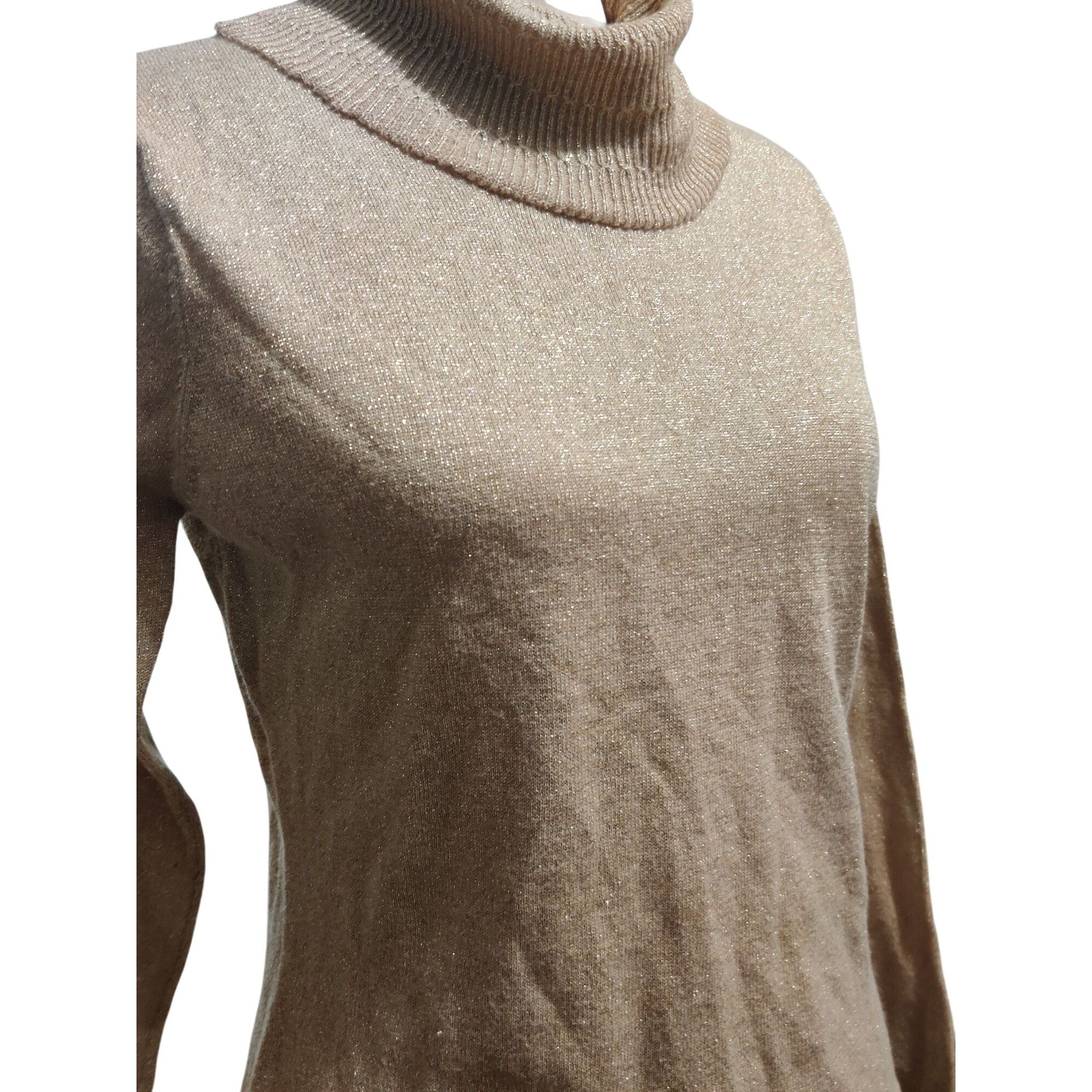 Vintage Kathie Lee Collection M Womens Sweater Gold Vintage Metallic Size M / US 6-8 / IT 42-44 - 4 Thumbnail