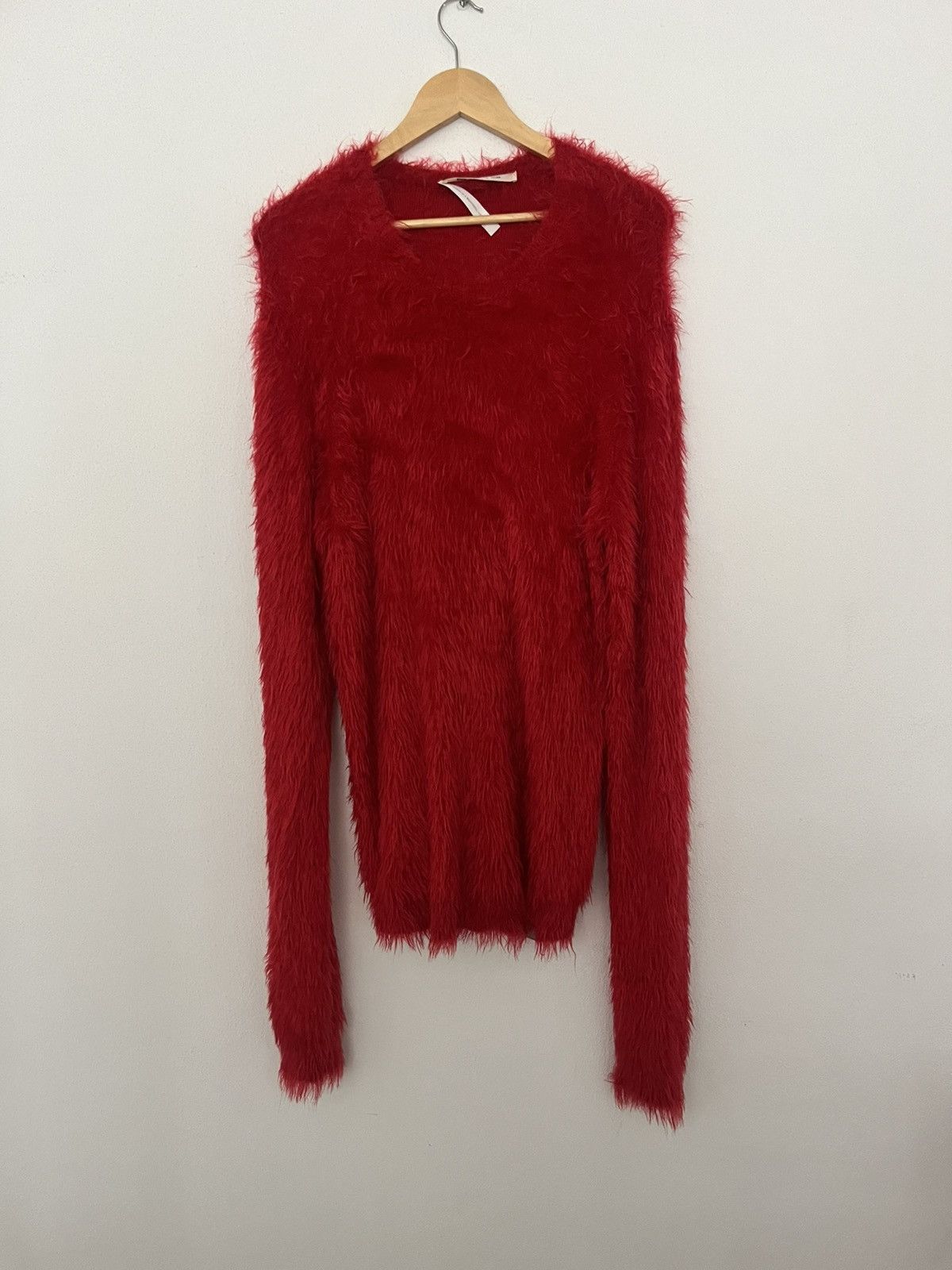 1017 ALYX 9SM 1017 Alyx 9SM red knitted fluffy sweater Size US M / EU 48-50 / 2 - 1 Thumbnail