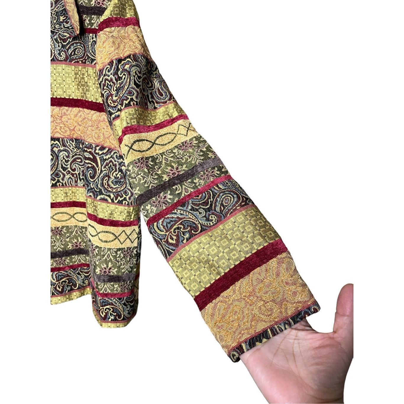 Other Vintage Alfred Dunner Tapestry Button Up Jacket size 12P Size XL / US 12-14 / IT 48-50 - 4 Thumbnail